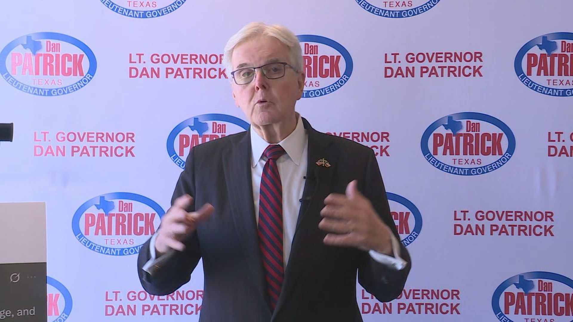 Lt. Gov. Dan Patrick talks desalination, education at Corpus Christi campaign stop