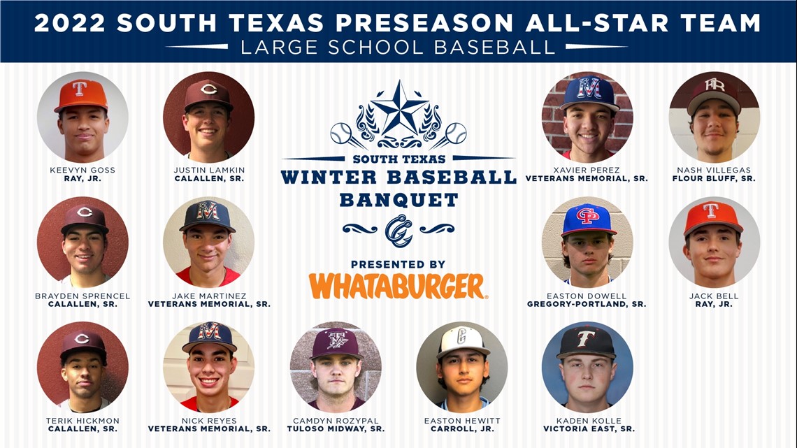 Hooks unveil large school Baseball Preseason AllStar Team