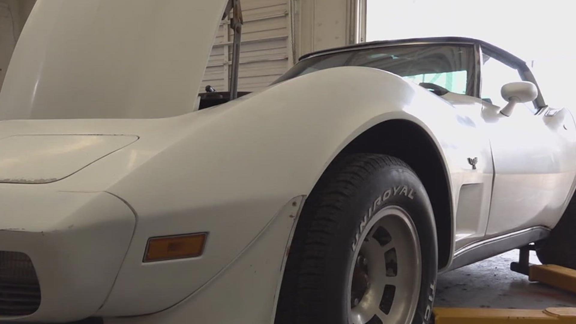 There are three classes taught per school day with about 60 students that are rolling up their sleeves and getting to work on those cars at Buc Stadium. 