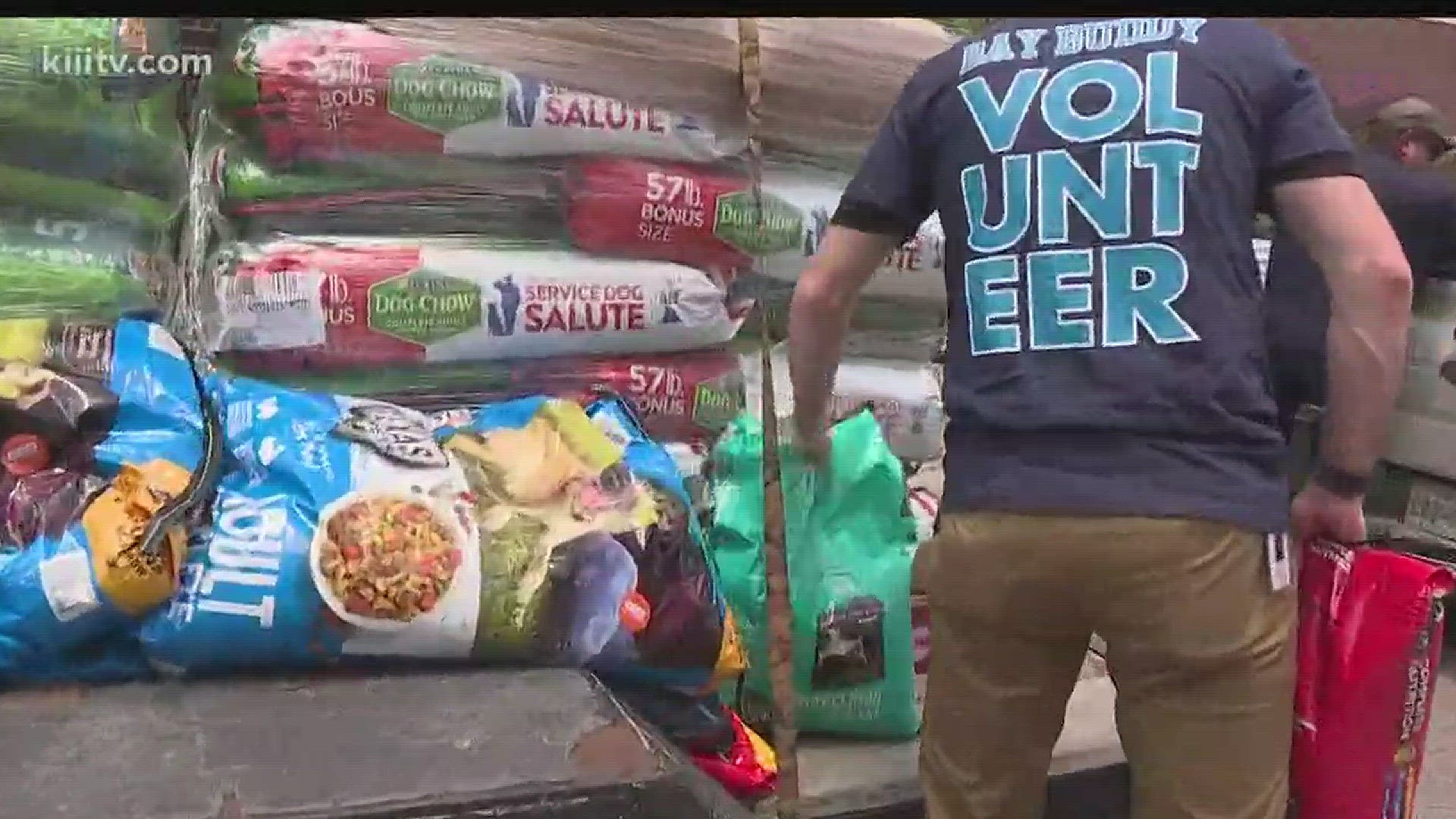 The food will be handed out to shelters all across South Texas on Thursday.