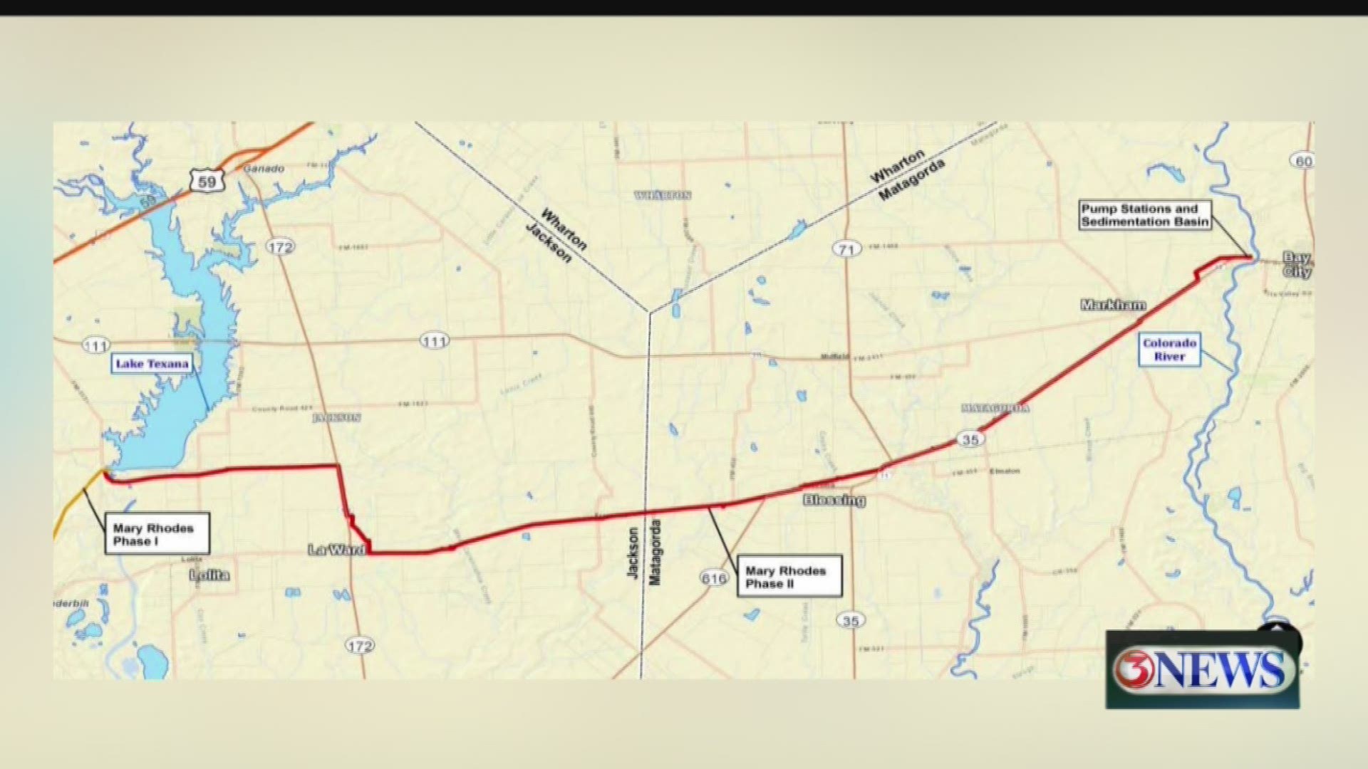 The City of Corpus Christi celebrated Friday the completion of the Mary Rhodes Phase Two pipeline project, which means water from the Colorado River is successfully reaching Lake Texana.