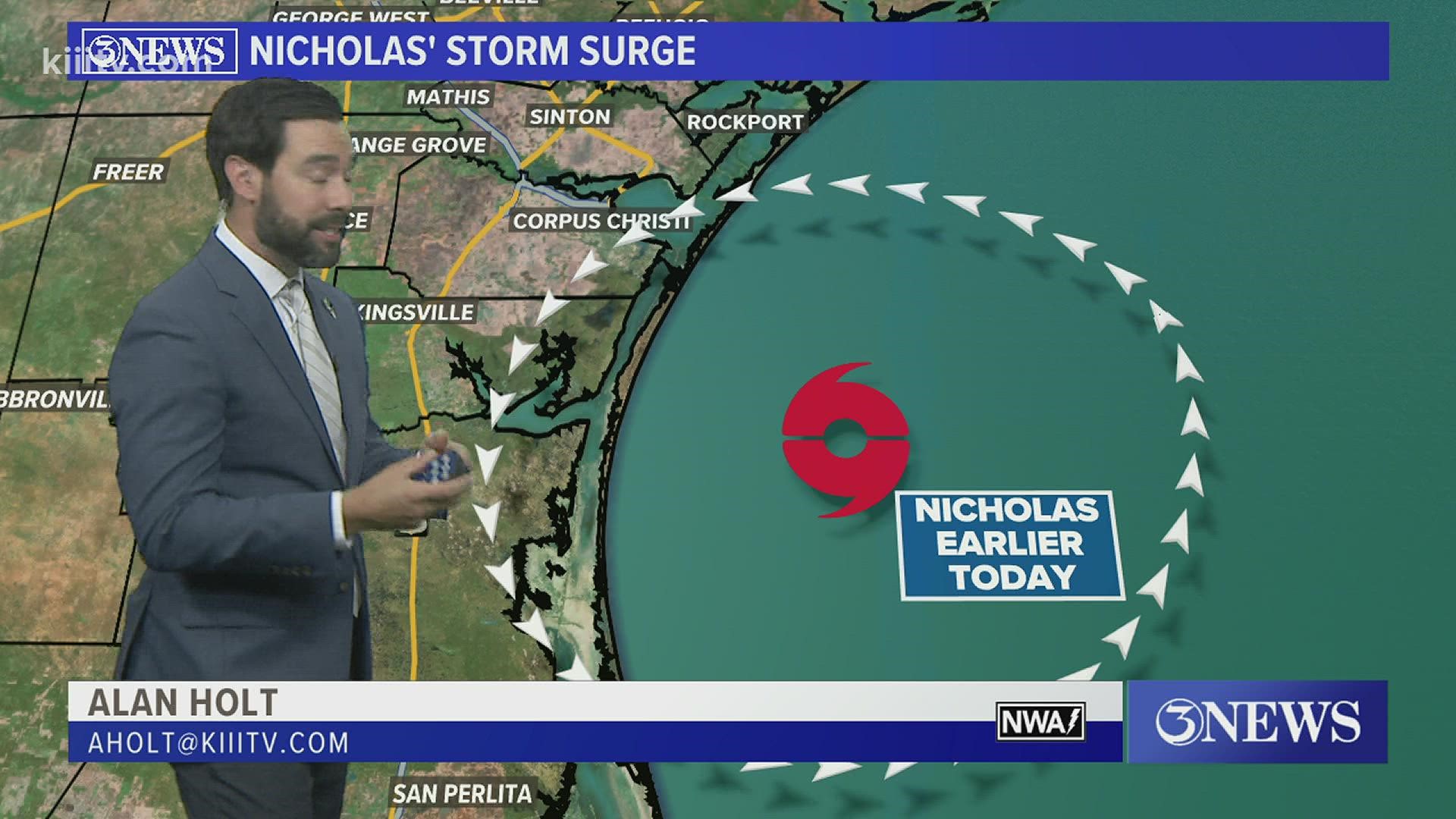 Chief Meteorologist breaks down the storm path of newly formed Hurricane Nicholas