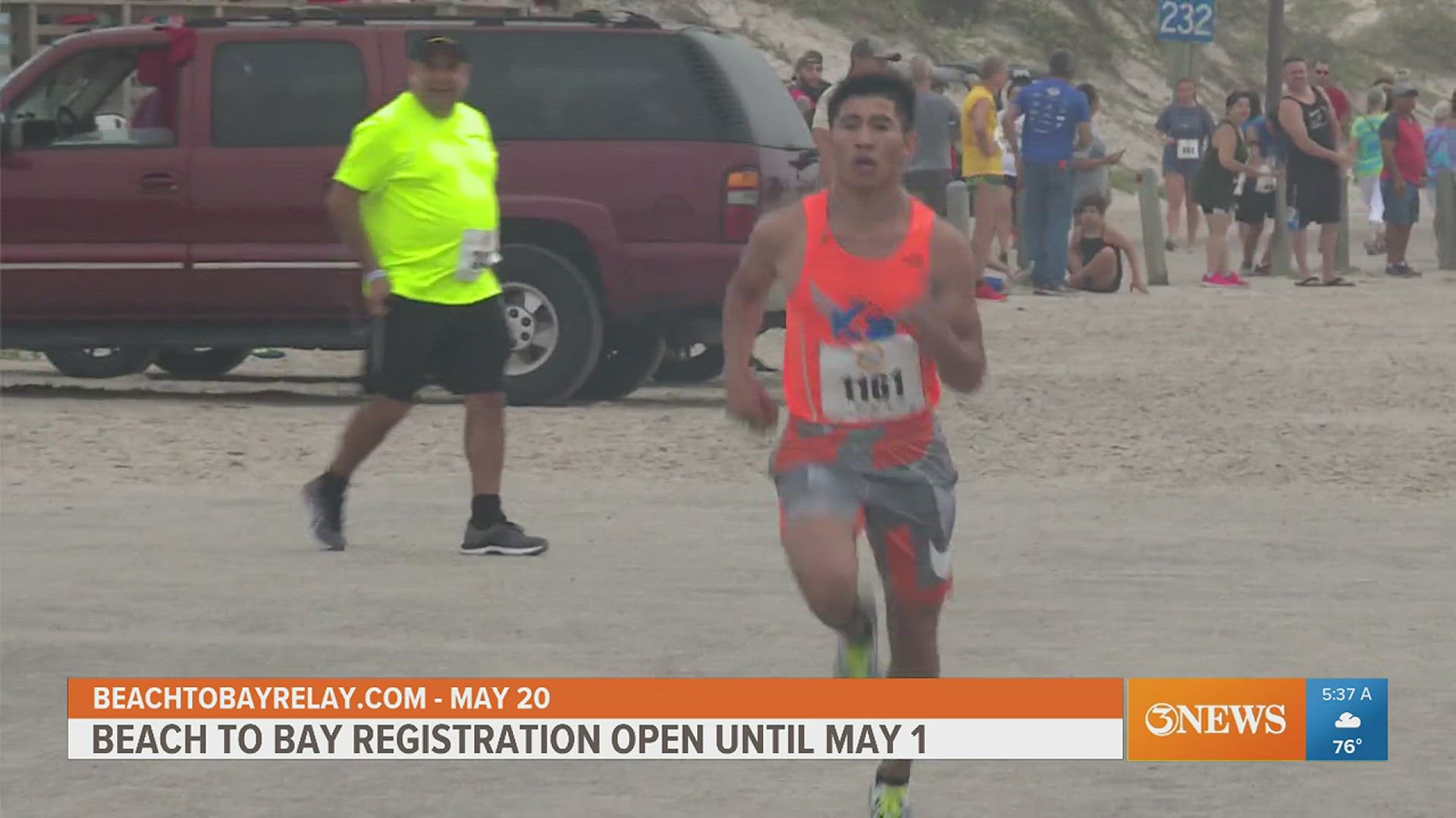 Registration is open until May 1 at beachtobayrelay.com