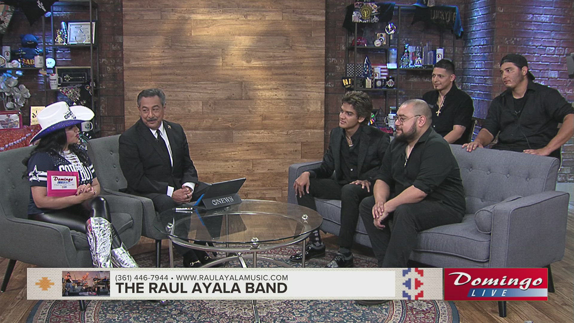 The Raul Ayala Band joined us on Domingo Live to discuss their background, how they bonded at Corpus Christi's "The Exchange" and their plans to go on the road.