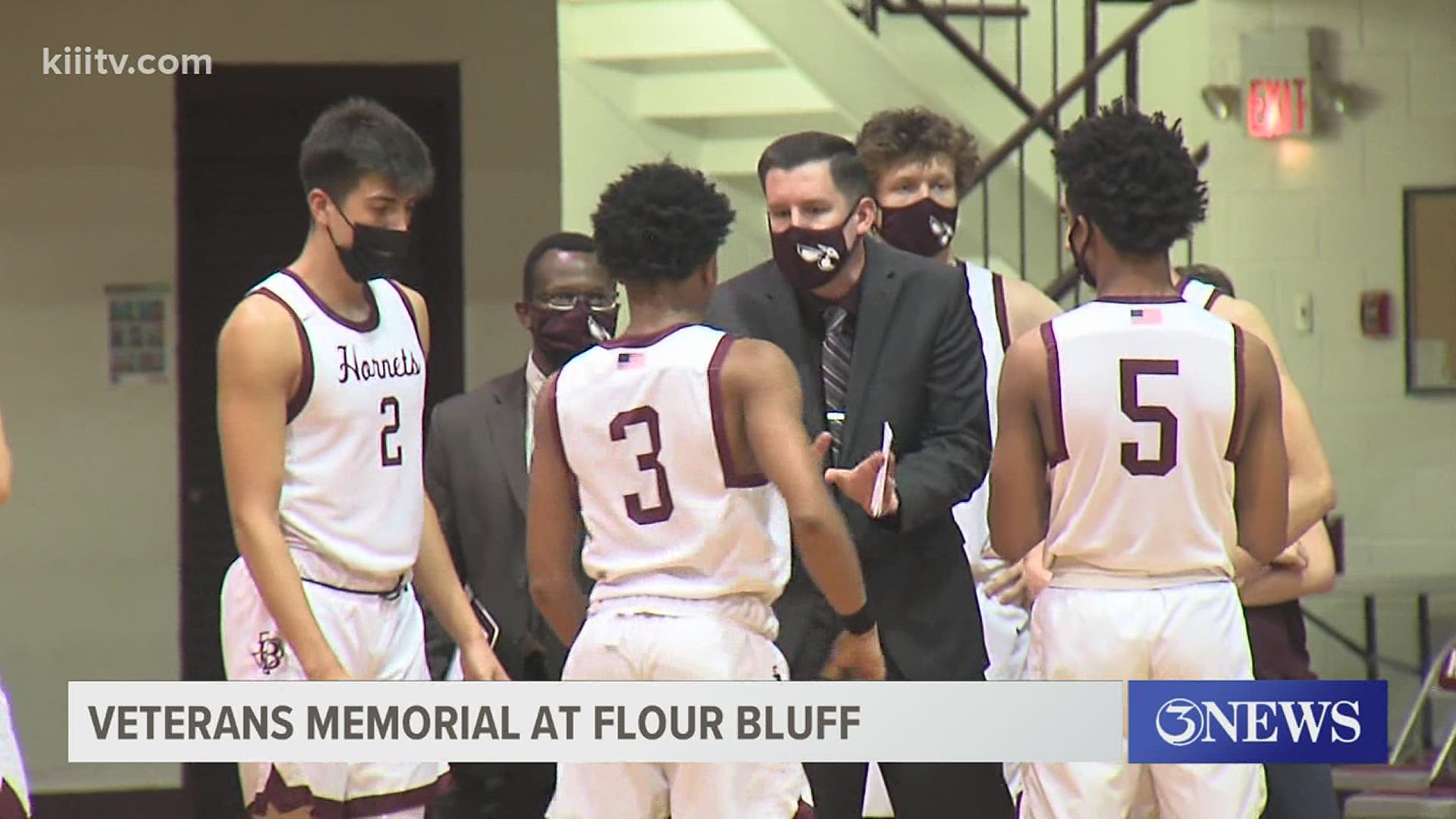 The Flour Bluff boys knocked off Veterans Memorial 92-46 while the Vets girls beat the Lady Hornets 46-37 before the two schools face off on the football field Sat.