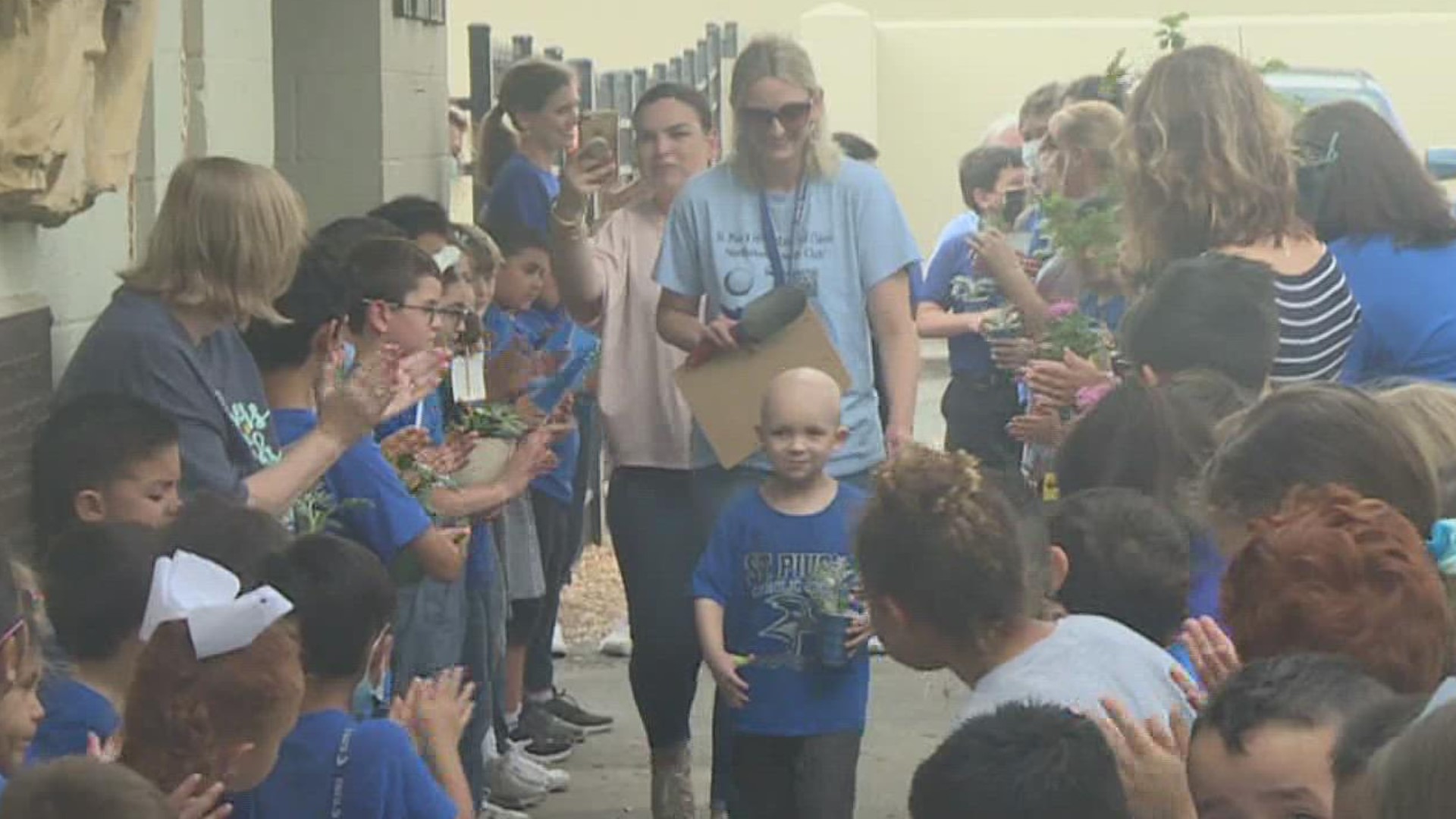 Julian Galloway is a student at St. Pius X Catholic School. He was diagnosed with medulloblastoma in 2019, just two days before Christmas