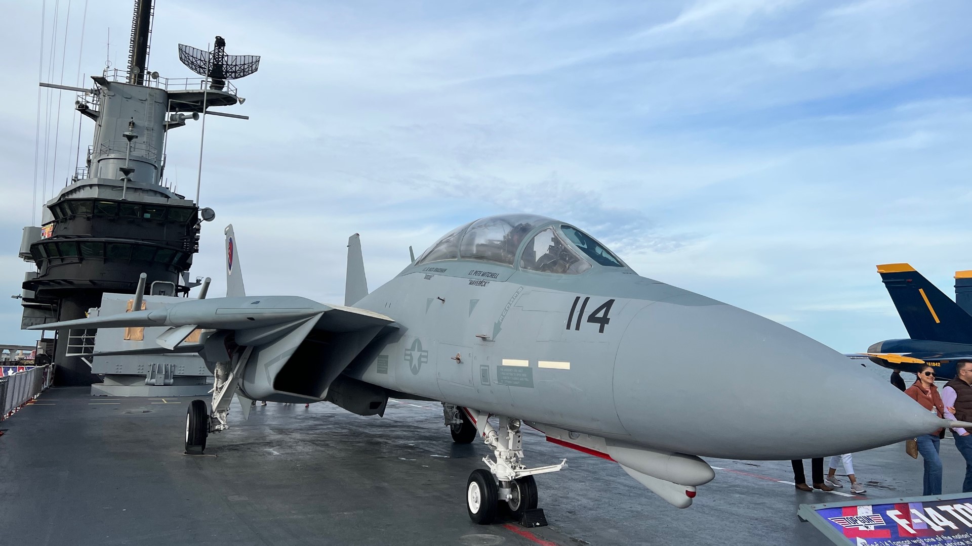 Top Gun jet on display at USS Lexington in Corpus Christi | kiiitv.com