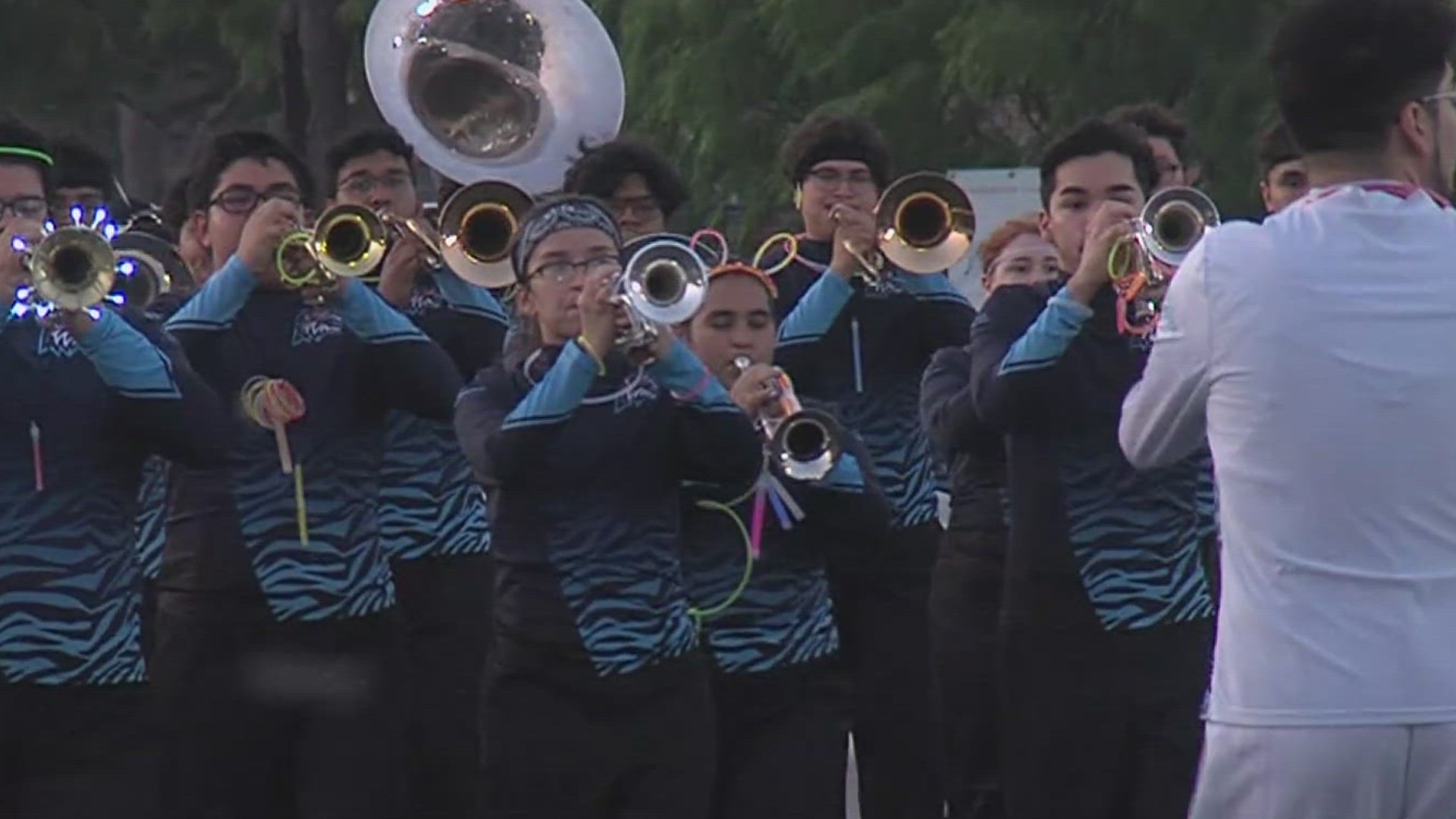 But the hot temperatures are something band directors are warning students about, and coming up with a plan if kids get overheating.