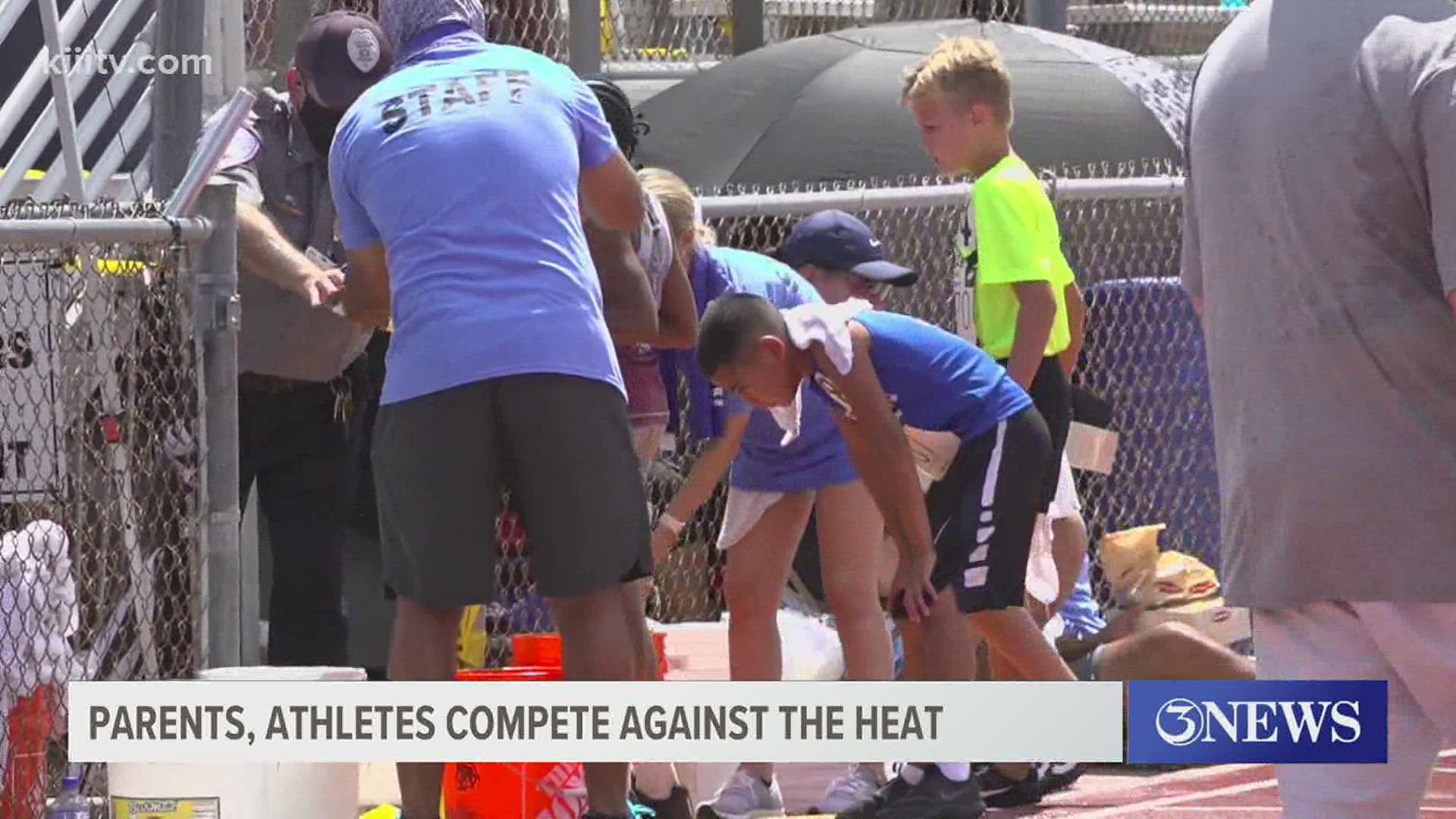 For athletes and their parents, trying to stay cool is proving to be a challenge itself.