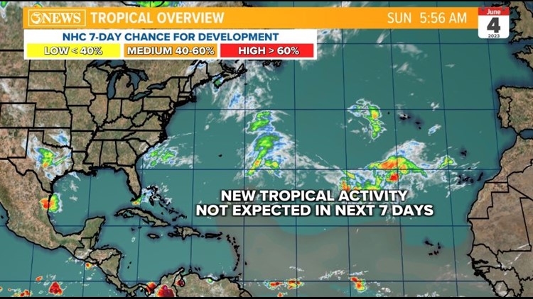 TROPICAL UPDATE: No activity expected
