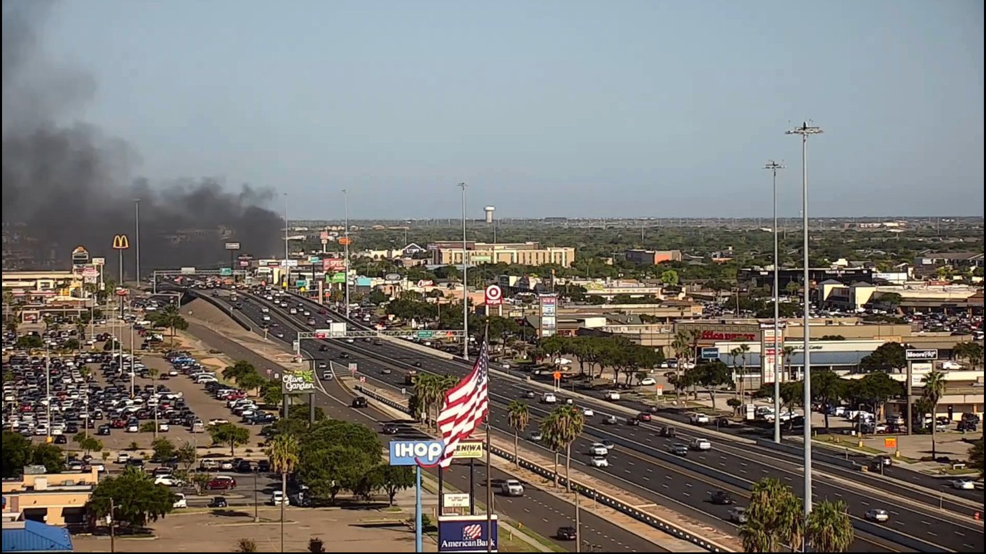 Fire engulfs man at Stripes on Airline and SPID | Victim airlifted to ...
