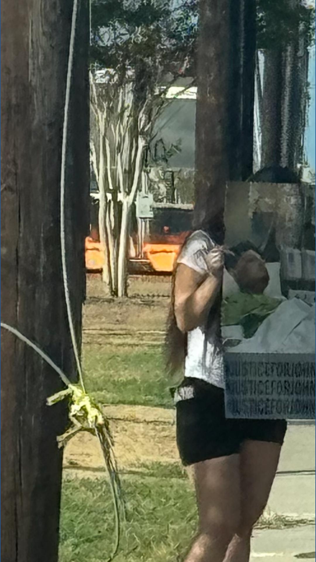 Parents of King's Crossing shooting victim protest at Vet's Memorial