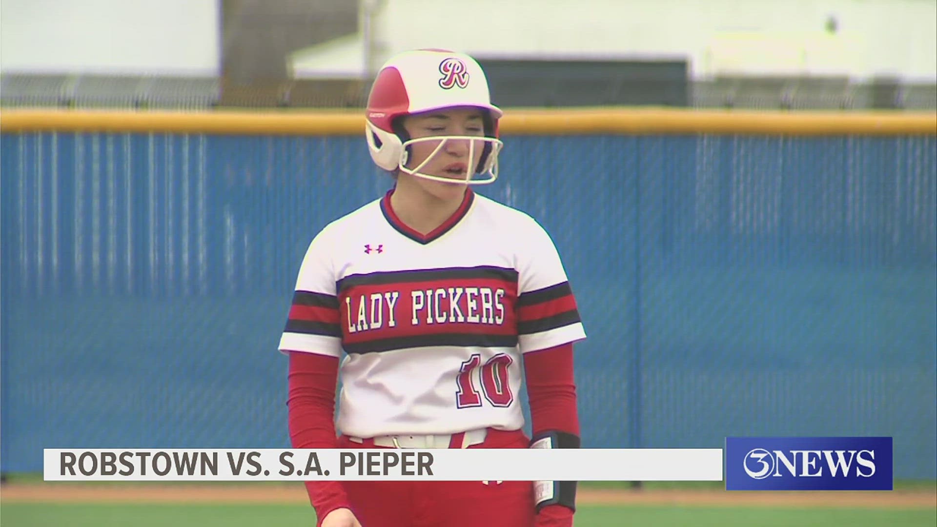 The Pickers scored 11 runs in the second inning while Carroll got a two-run home run from Clarissa Valdez.