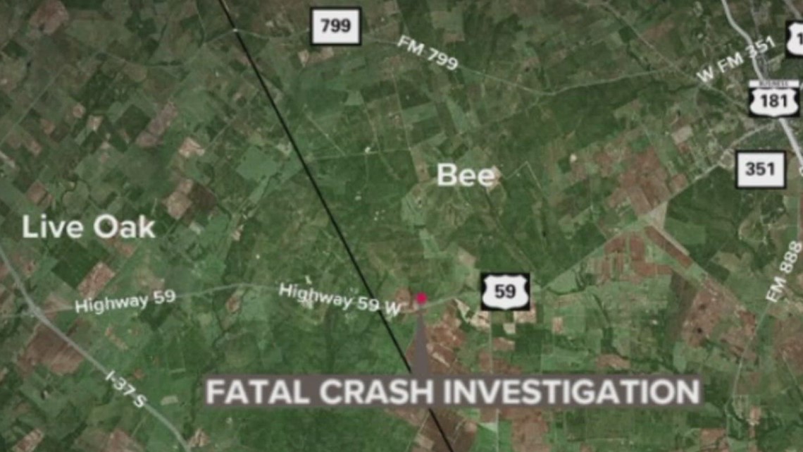 Three people involved in accident on US 59 near Bee County
