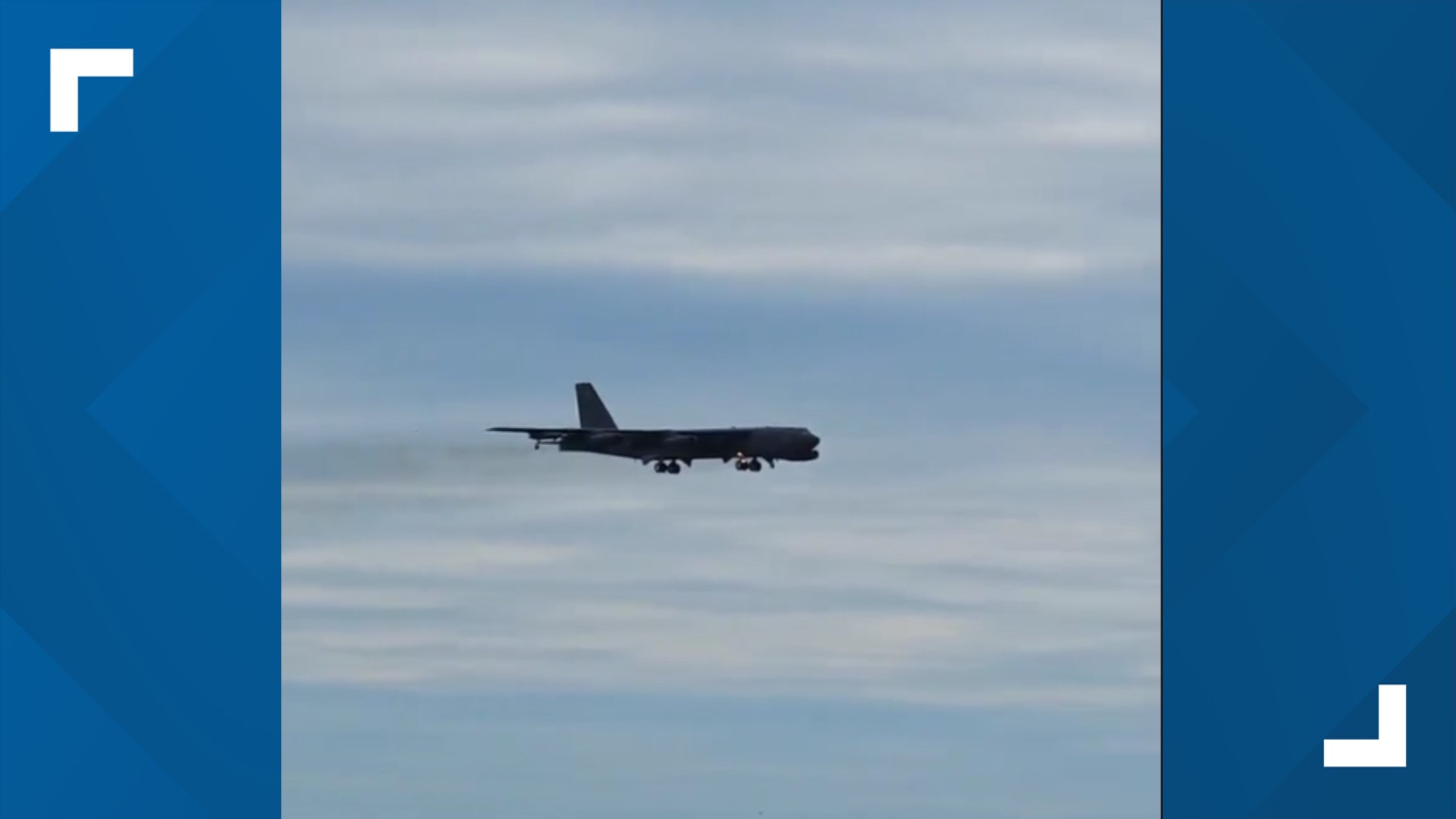 A B-52 bomber flew over Corpus Christi as part of Pilot for a Day on Tuesday.