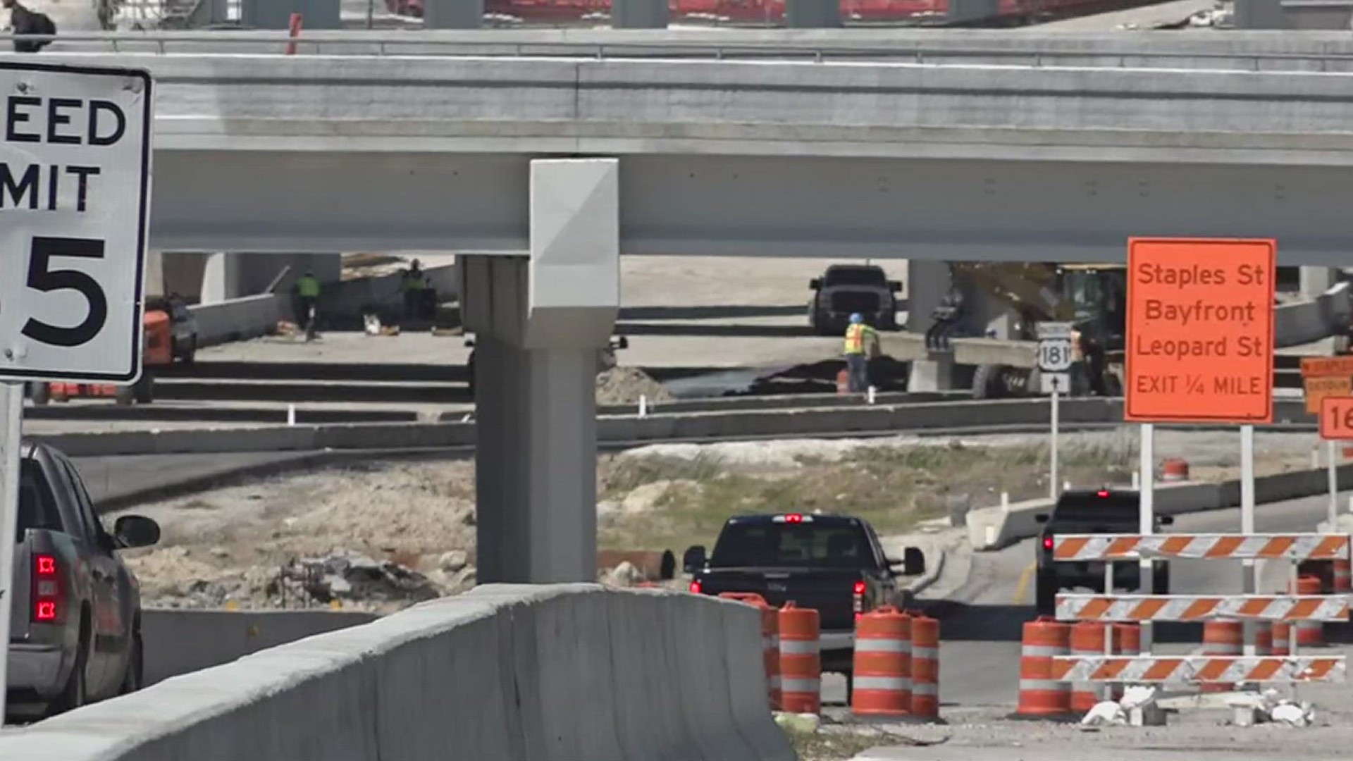 Changes are coming to the downtown interchange of Crosstown 181 and I-37.