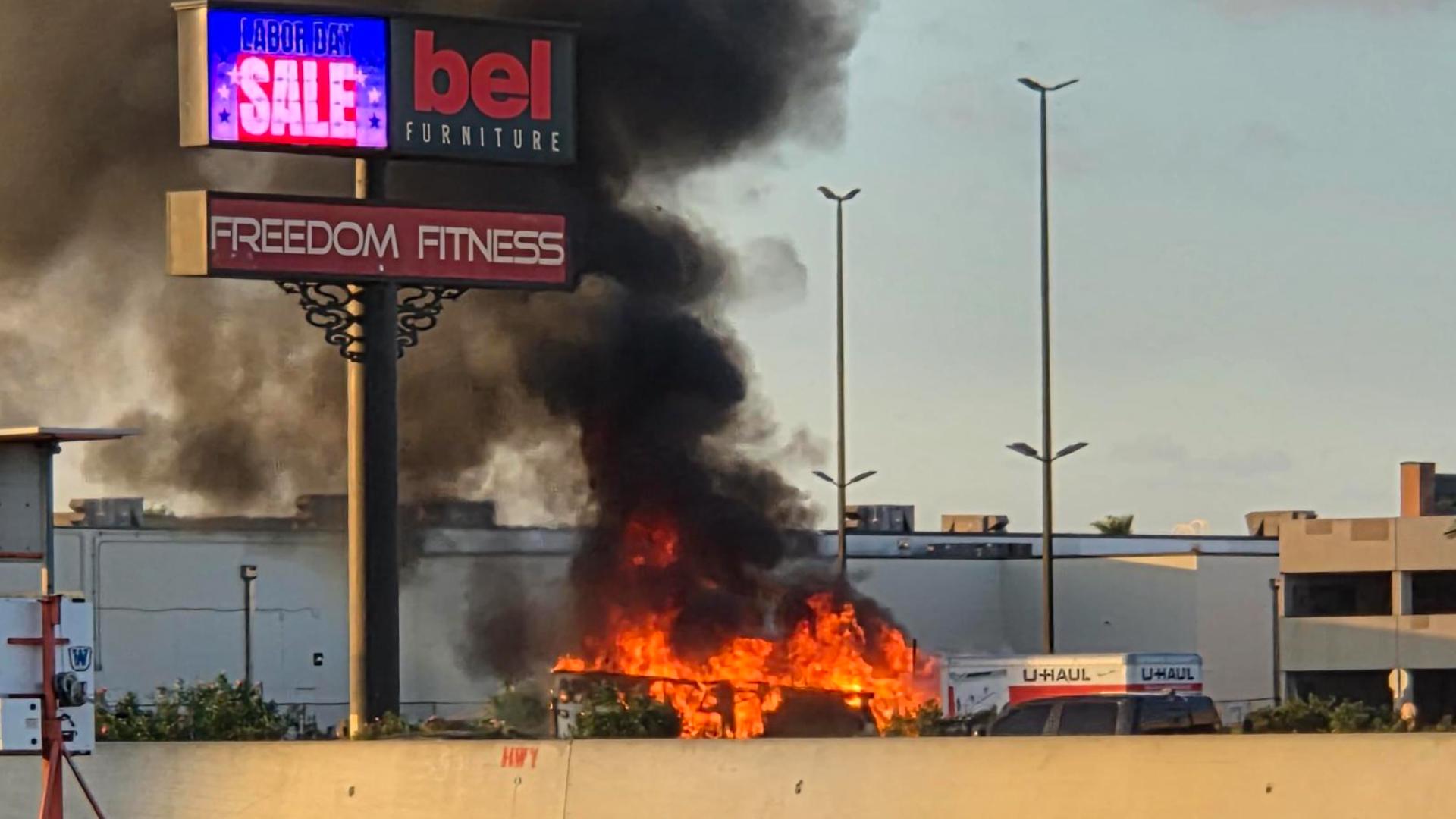 Fire Stand Example VIDEO: CCFD crews respond to vehicle on fire near old Sunrise Mall ...