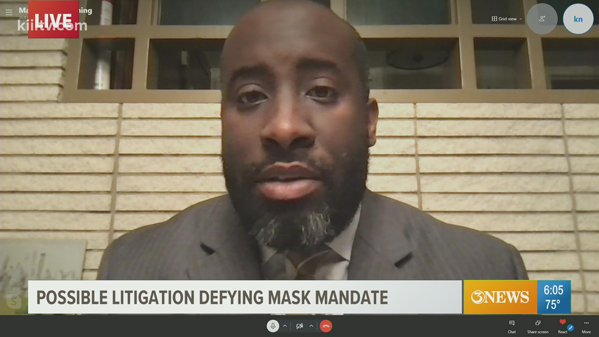 Matt Manning discusses mask mandates in schools.