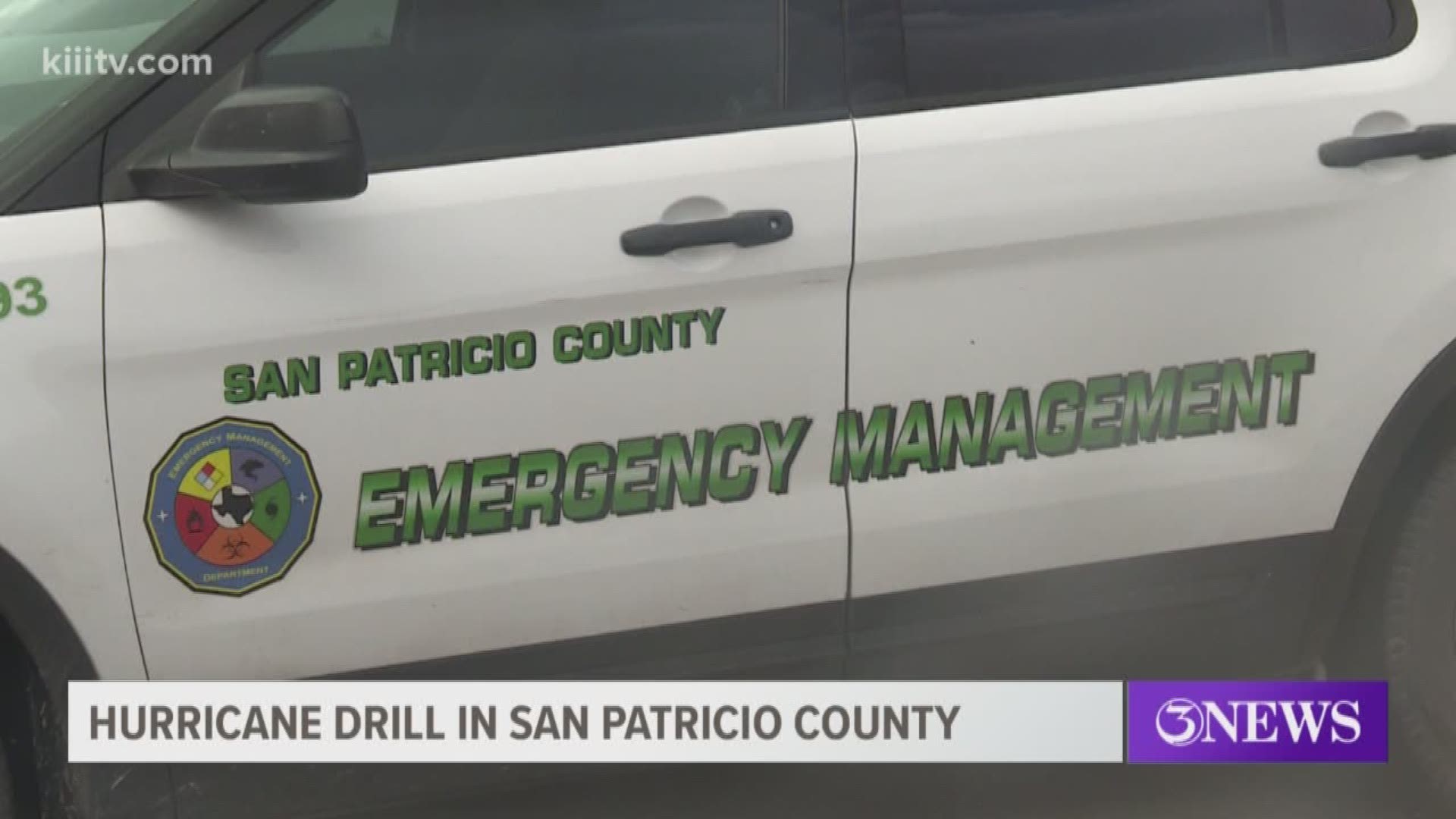 The San Patricio County Sheriff's Office held a hurricane drill Friday morning. More than 21 first responders took part in the drill, including Sheriff Oscar Rivera and the National Weather Service.