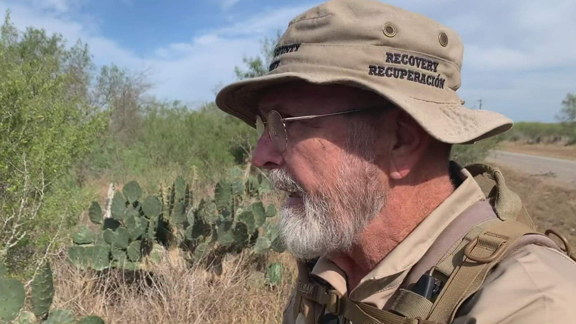 3NEWS searched along with Don White as he searched for the remains of a migrant who is presumed to have died during a human-smuggling attempt in 2022.