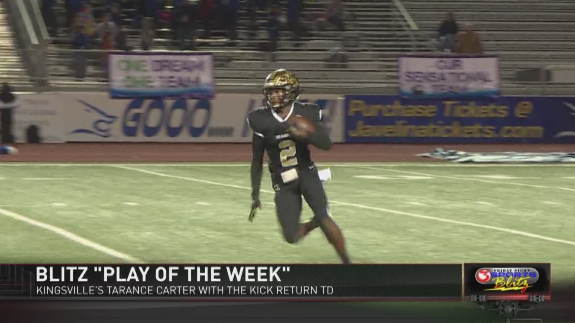 Friday Night Sports Blitz - Week 11: Part IV includes Tarance Carter's play of the week and a look at this weekend's games.