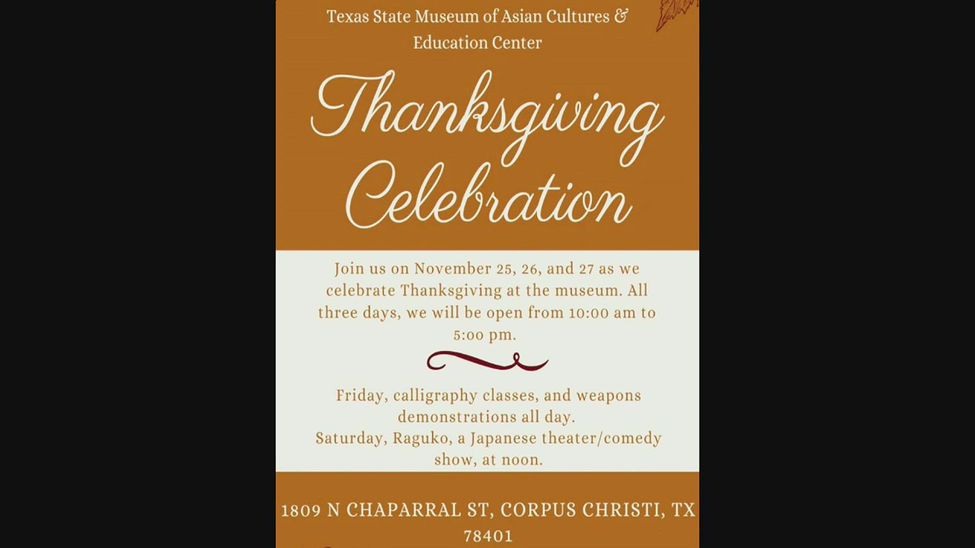 Richard Hafemeister of the Texas State Museum of Asian Cultures joined us live to dish out the details of their upcoming Thanksgiving Celebration.