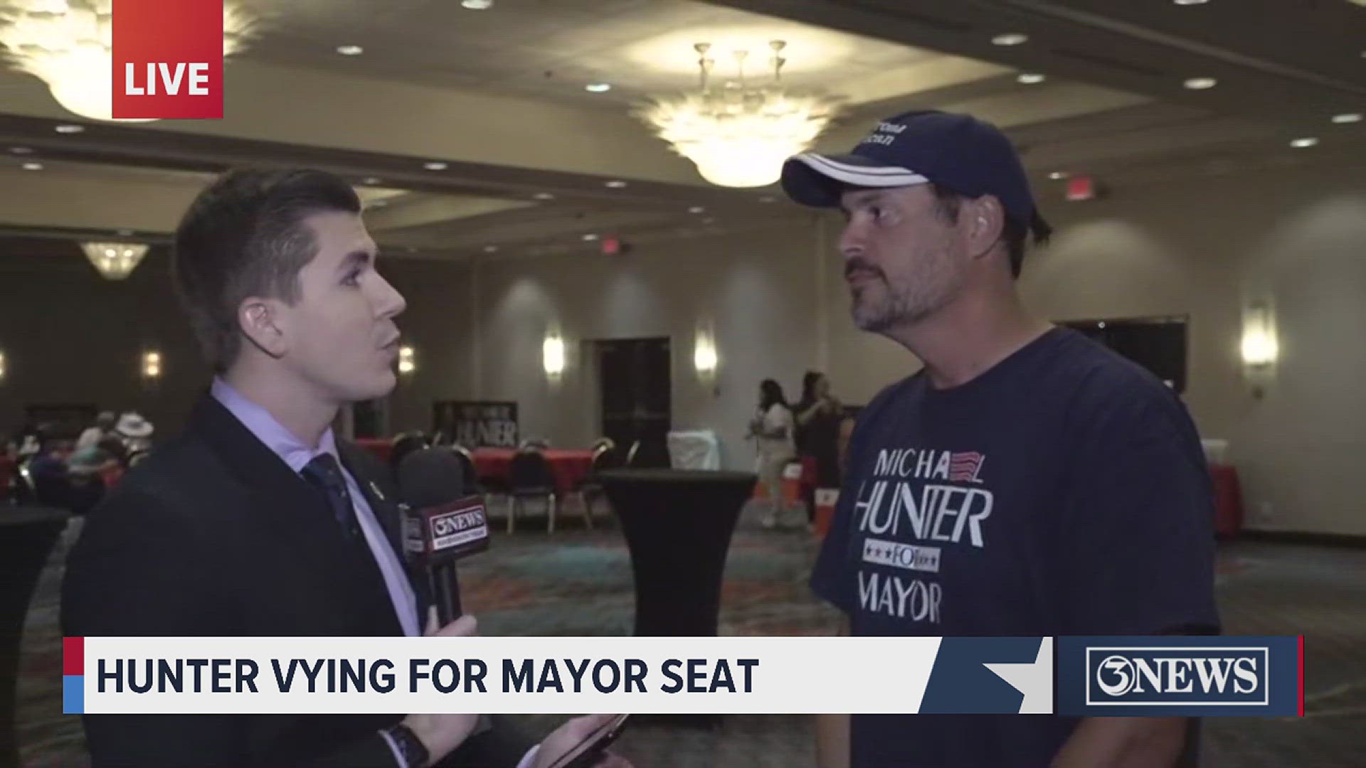 It's an exciting election night at the Holiday Inn Marina, where our Brandon Schaff was able to speak with mayoral candidate Michael Hunter.