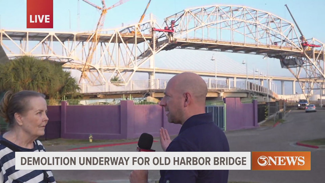The Old Harbor Bridge starts coming coming down; viewer shares her take on this historic moment