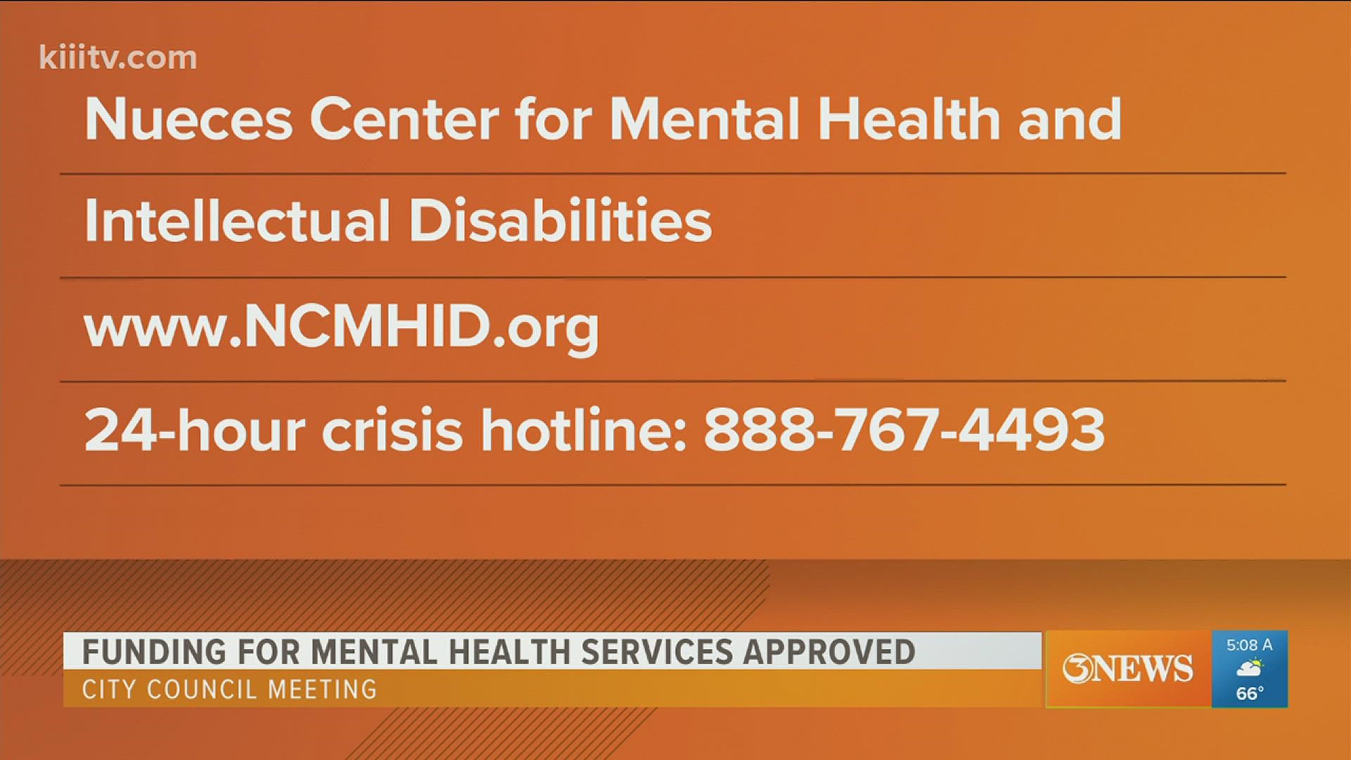 Council has approved a $64,000 service agreement with the Nueces Center for Mental Health and Intellectual Disabilities