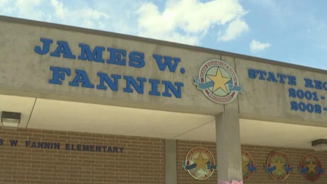 Administrators at Fannin Elementary School react to Sunday night