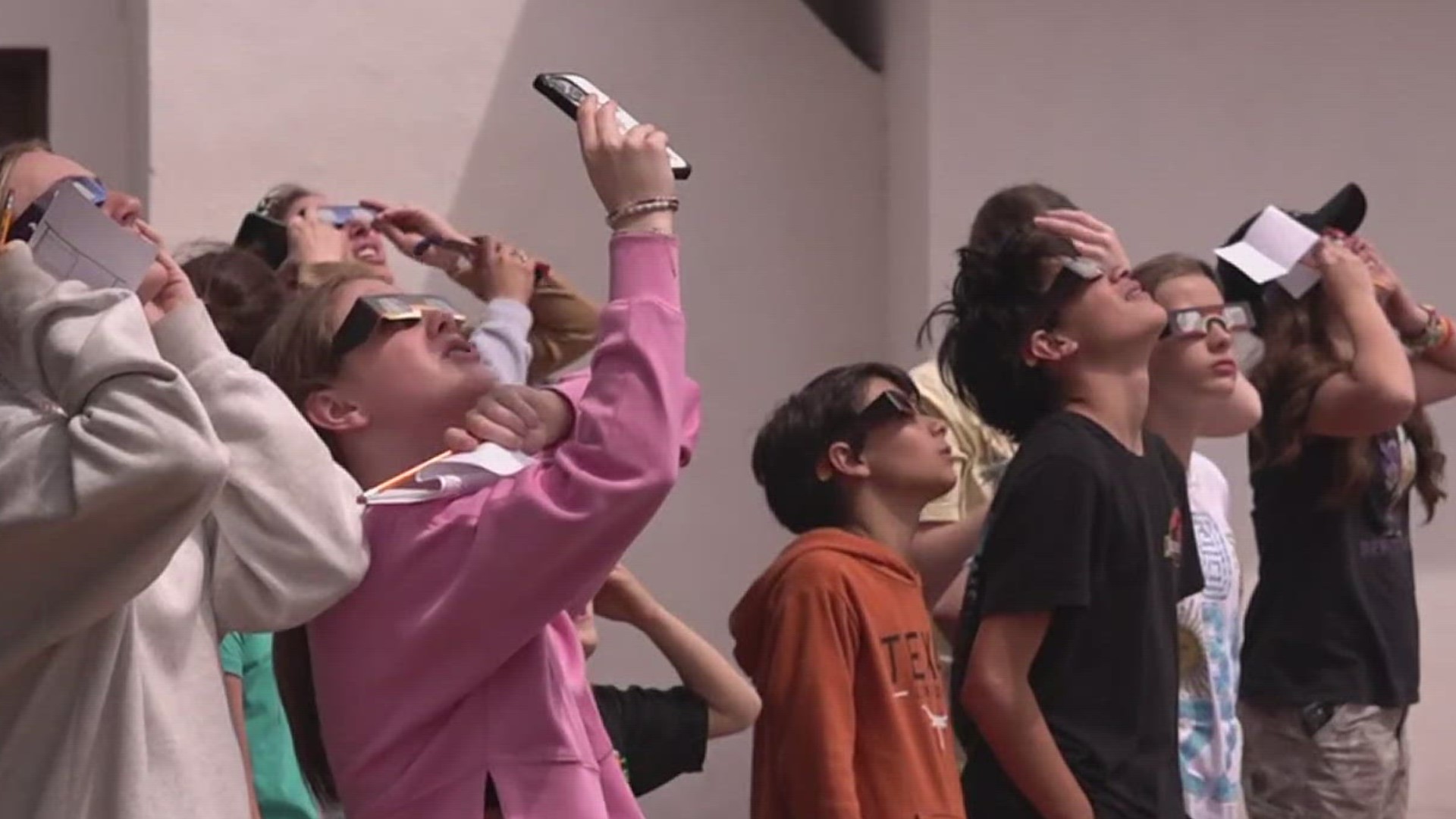 A group of middle school students from St. James Episcopal School of Corpus Christi traveled to Brackettville, Texas for a chance to see the total solar eclipse!