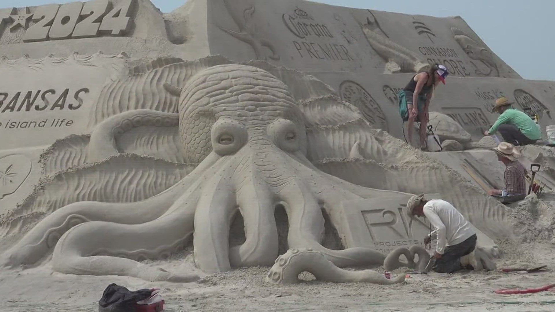 The festival is the largest beach sand sculpture competition in the US!