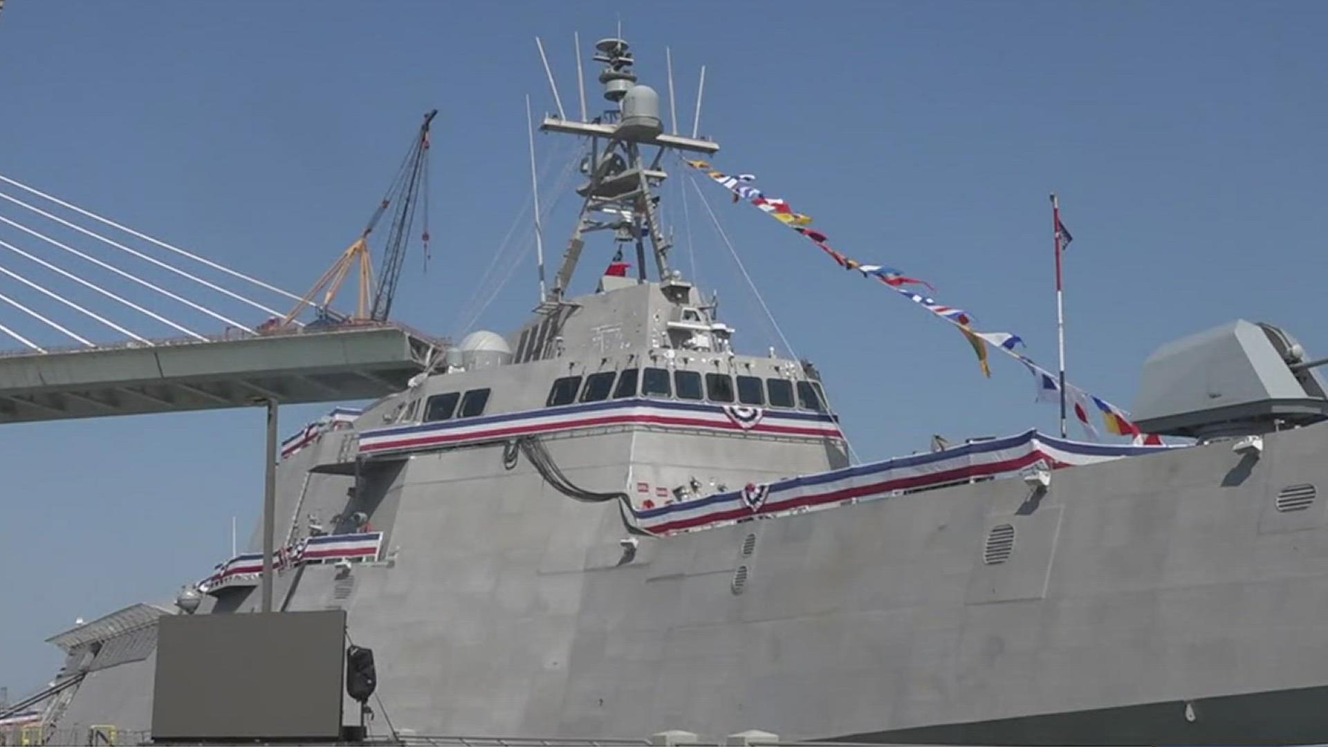 The USS Kingsville will be at the Port of Corpus Christi until Monday.