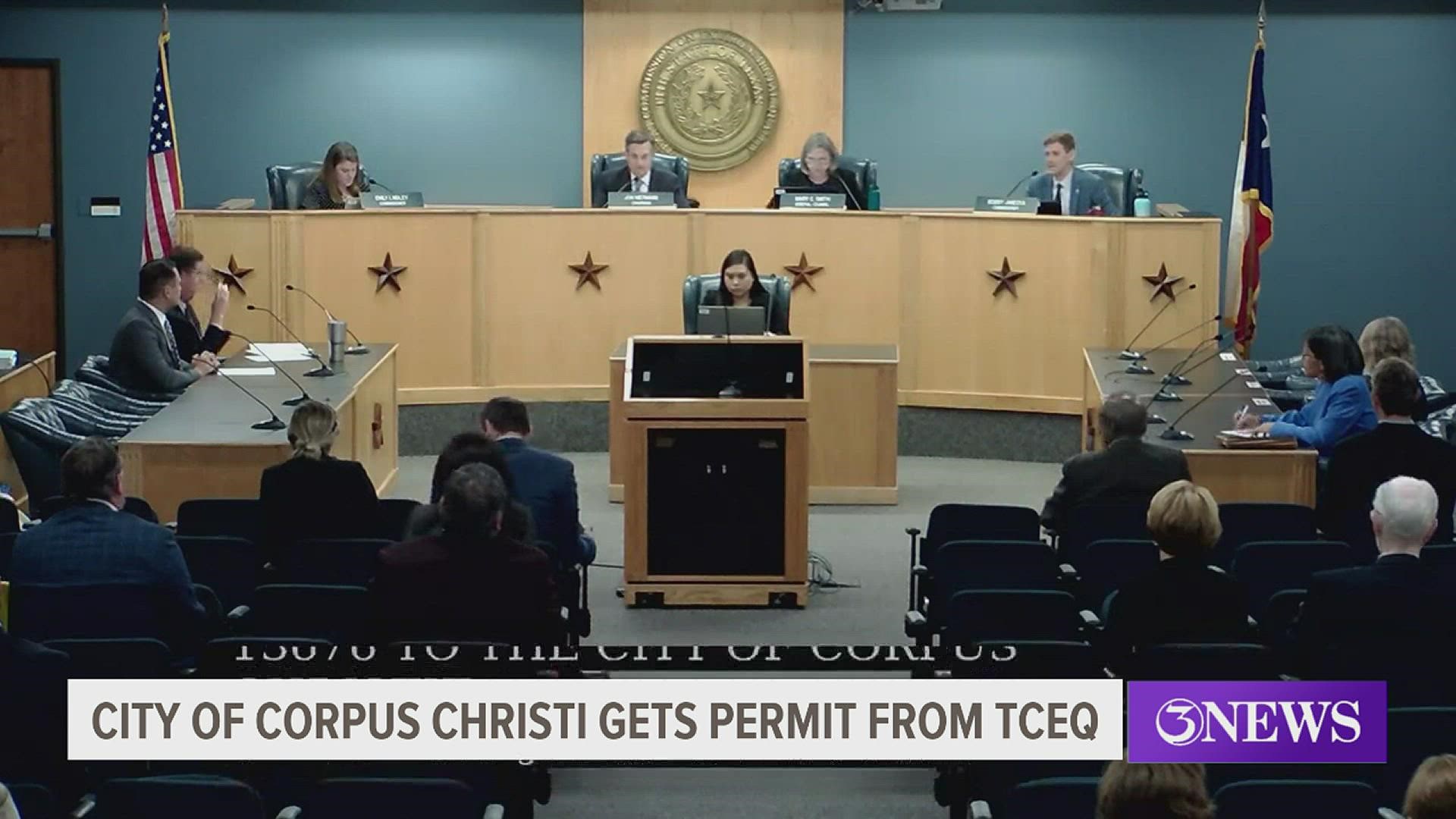 Texas Commission on Environmental Quality (TCEQ) Commissioners' unanimously approved the permit Wednesday in Austin.