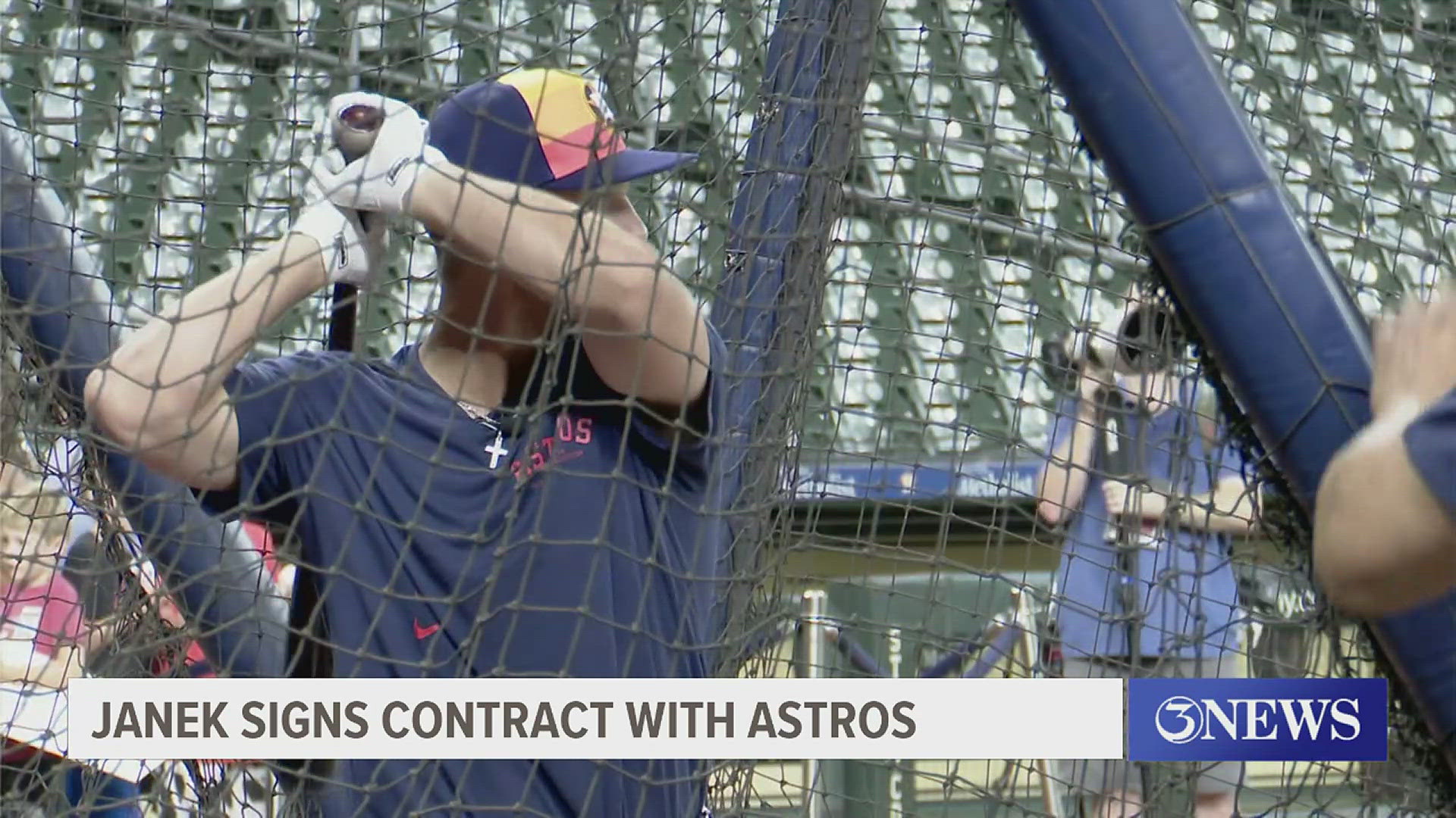 The former G-P Wildcat got his full signing bonus before being introduced to the Houston media.