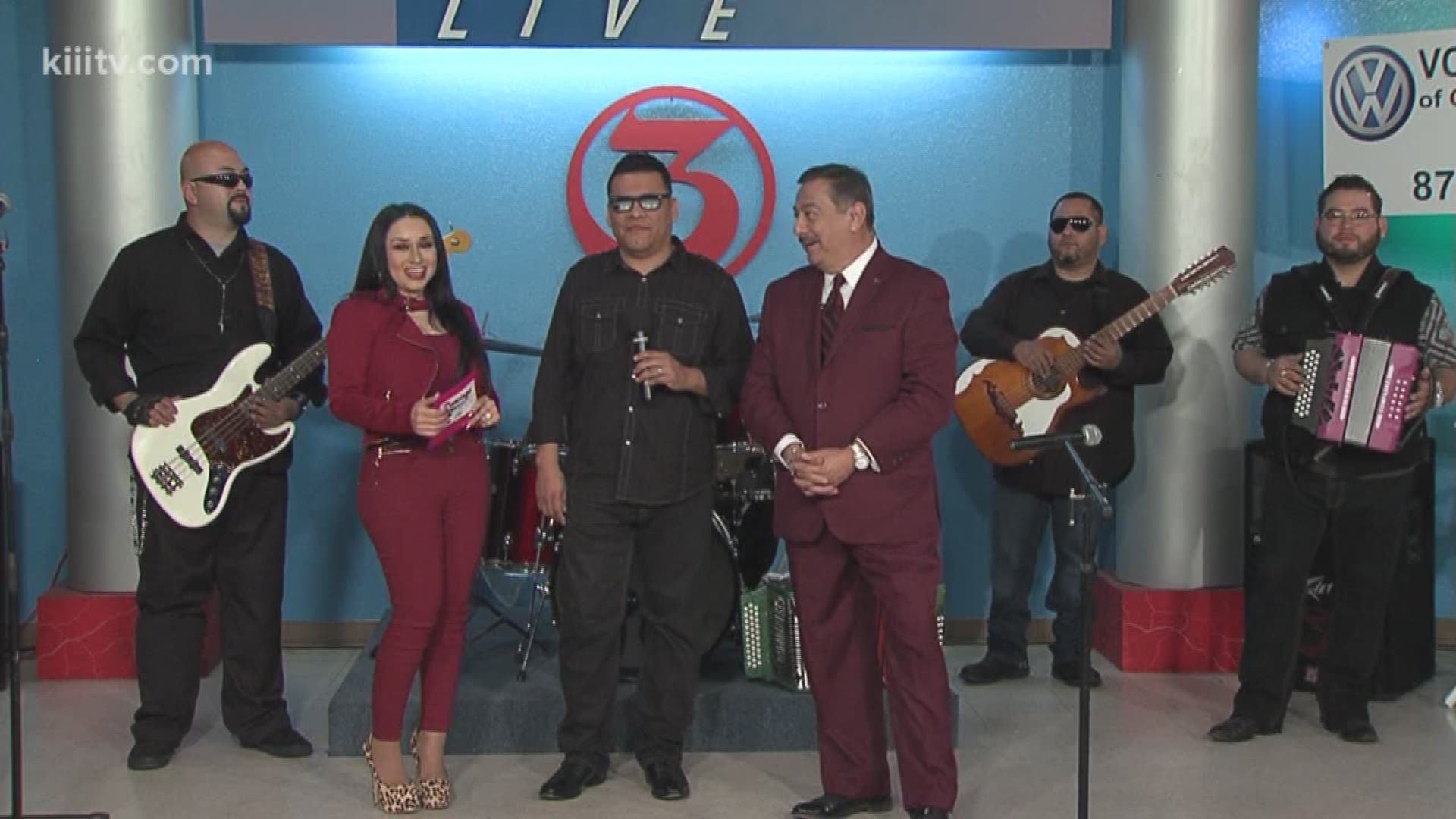 Rudy Trevino and Barbi Leo interview Corpus Christi Conjunto Band, Tremendos Cinco, on Domingo Live!