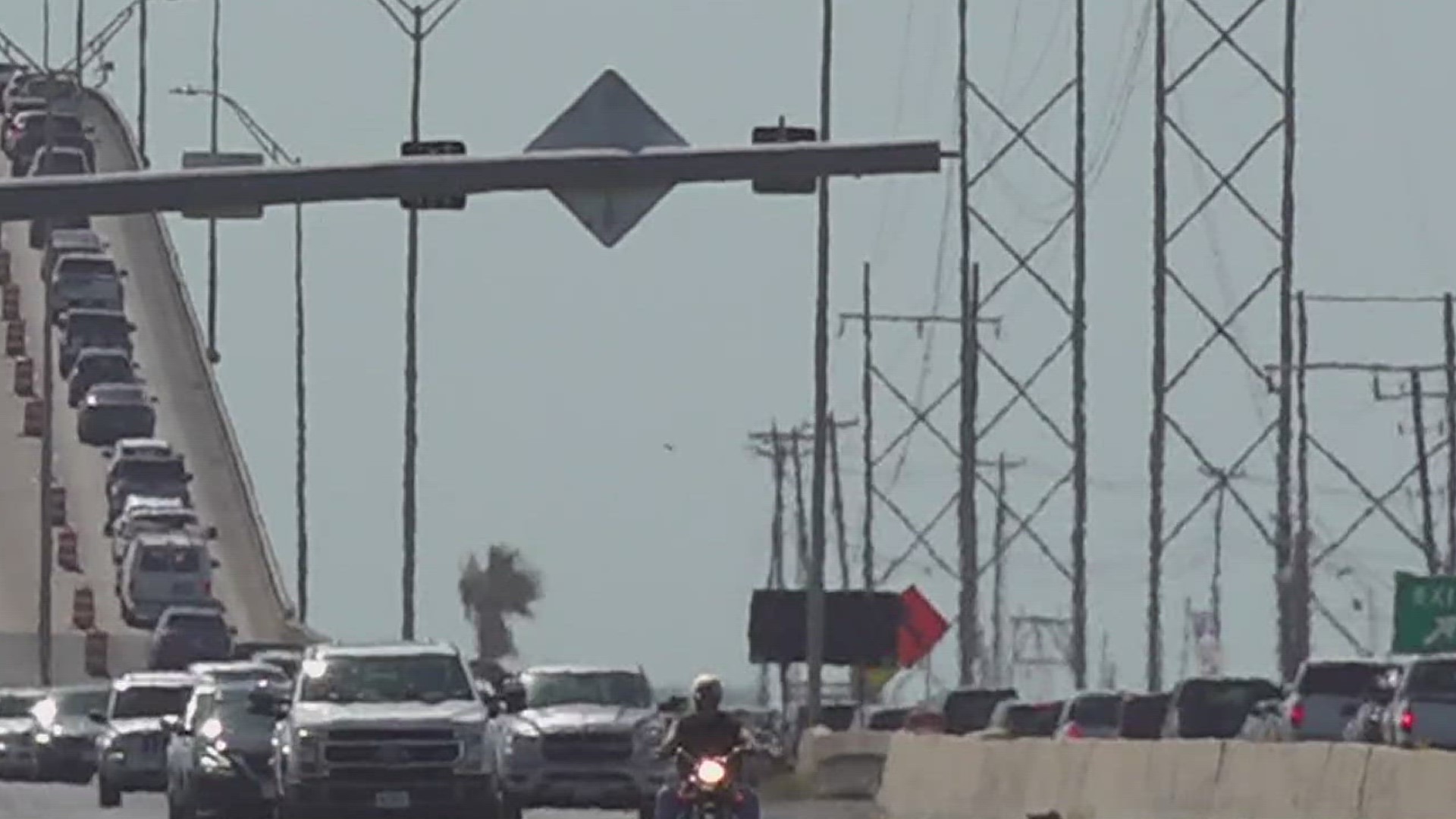 TxDOT crews began installing 3,900 feet of concrete barrier on the causeway. That work requiring the closure of the inside lanes in both directions.