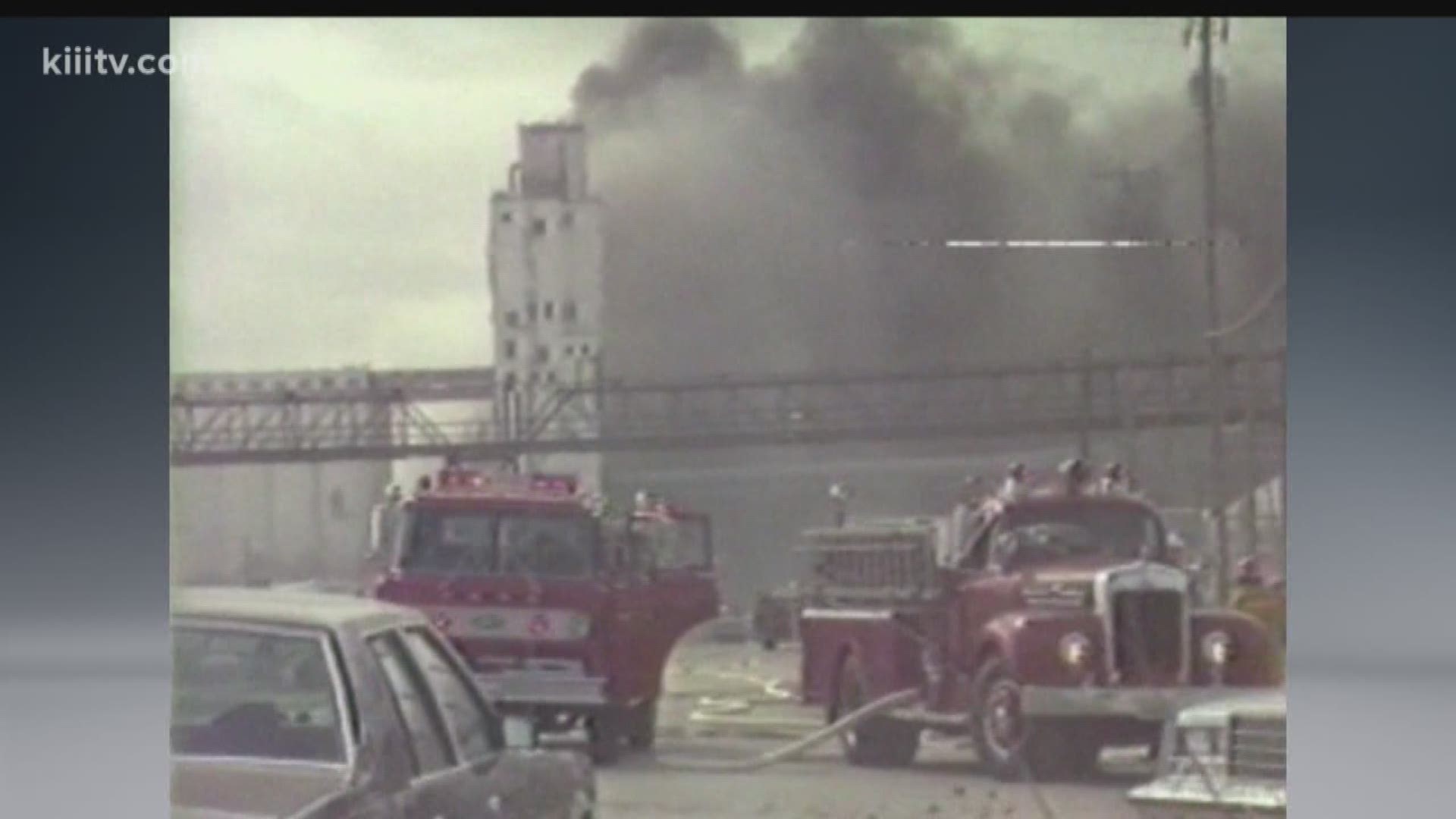 37 years ago the City of Corpus Christi was shaken when the main grain elevator on the ship channel exploded in flames and smoke.