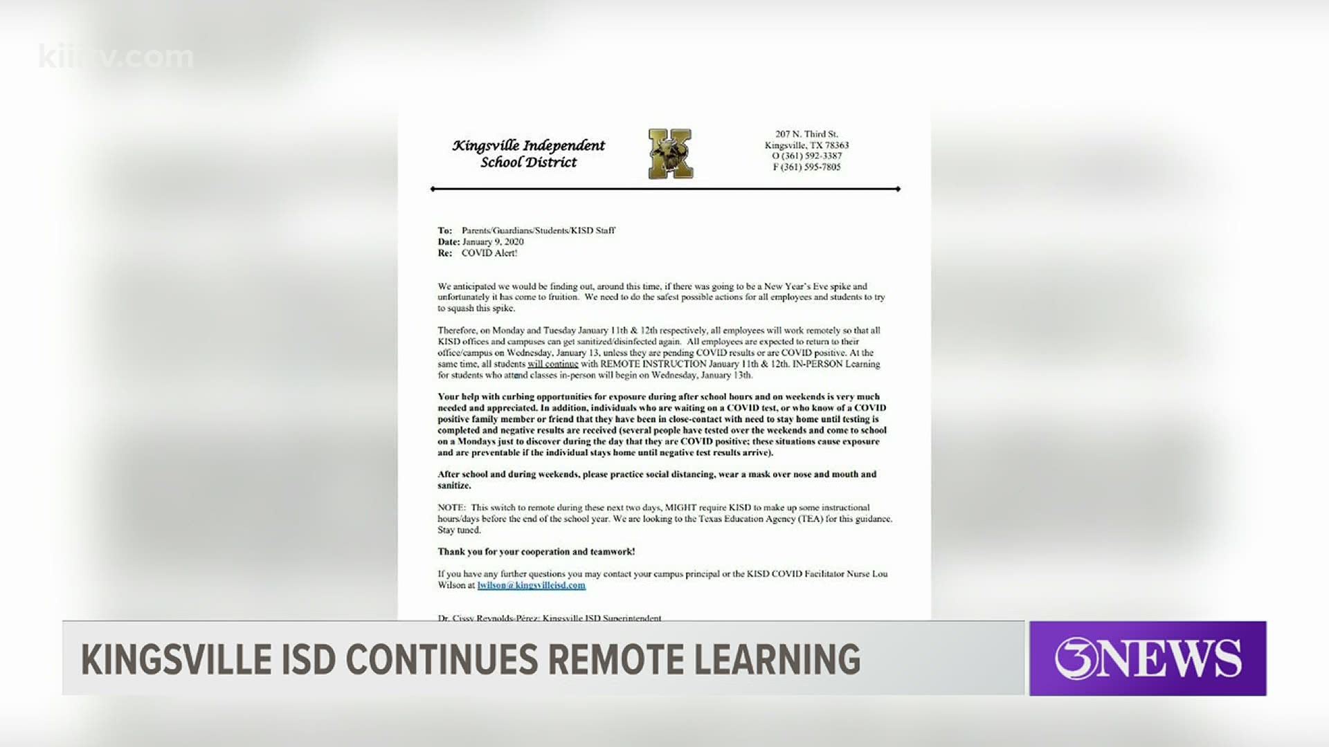 The district said they need to do the safest possible actions for all students and employees to try “to squash this spike.”