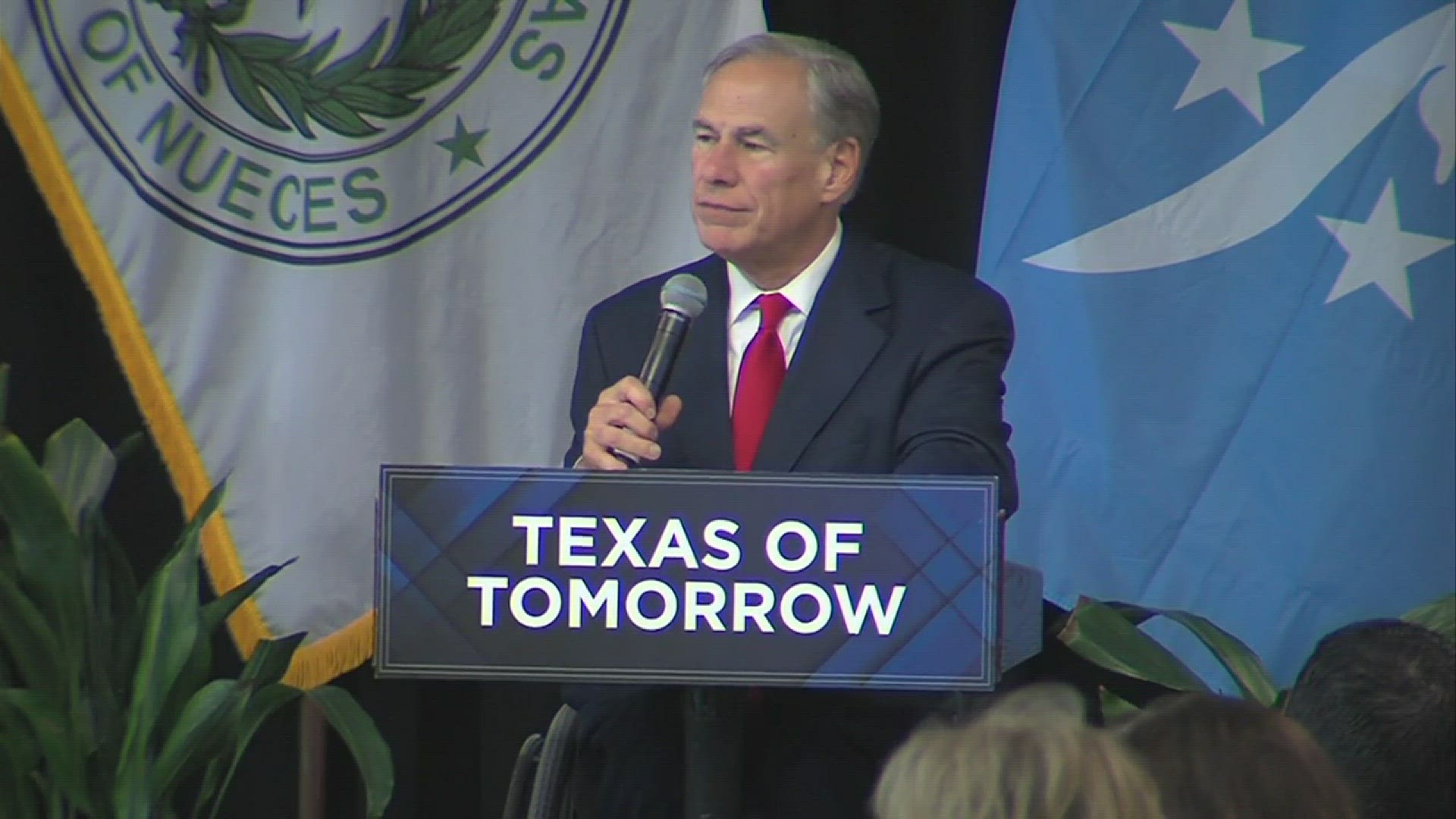 The governor was in town on Monday and covered a range of topics important to the Coastal Bend.