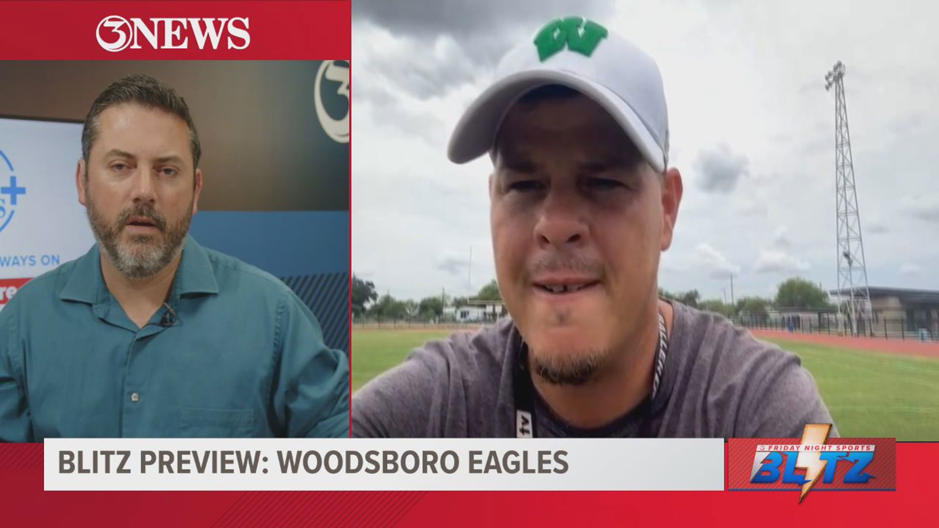 Eagles Coach Johny Lesak talks with 3News' Chris Thomasson about Woodsboro's upcoming season.