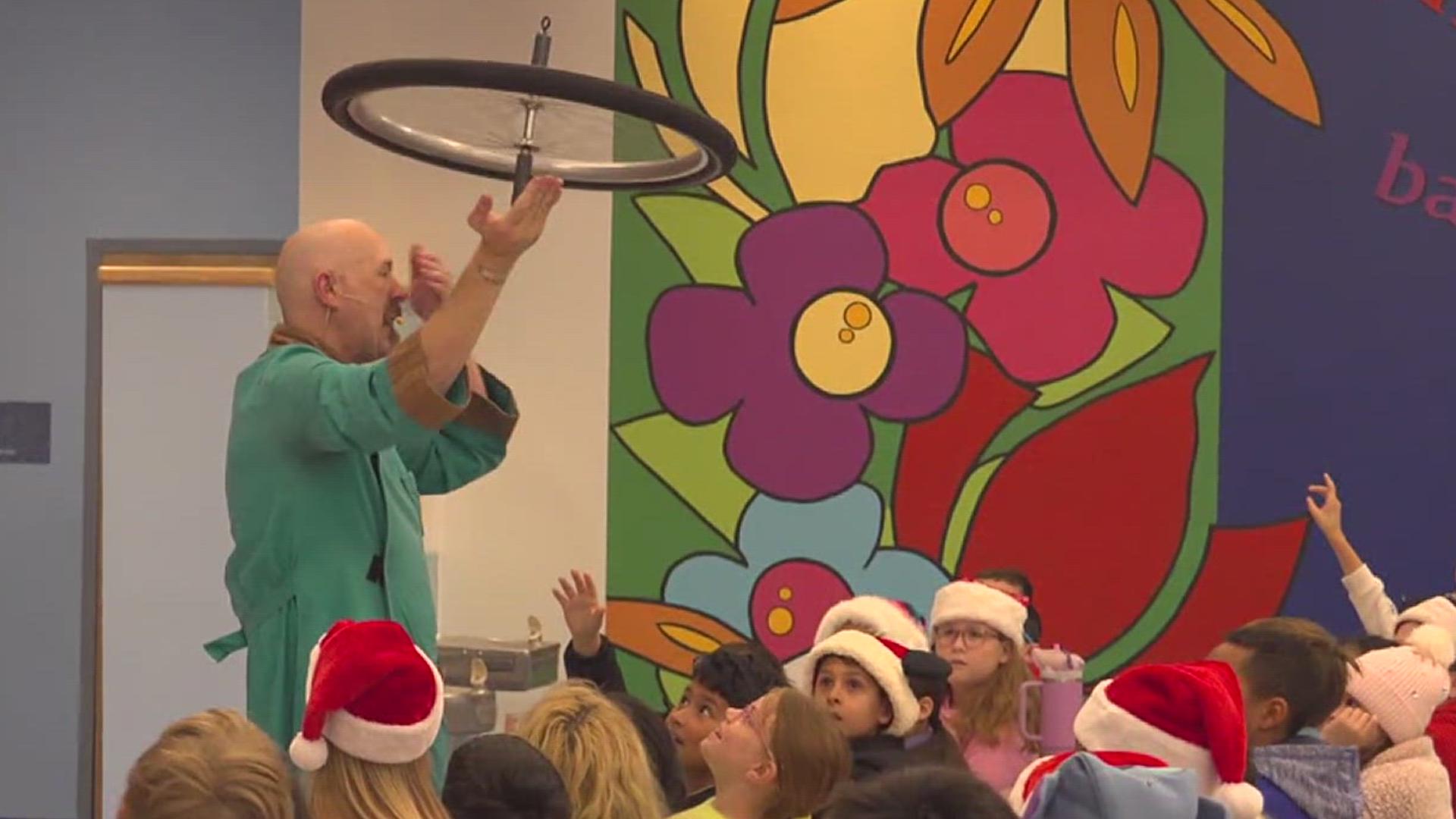 Students at Windsor Park Elementary got a special scientific treat Friday.