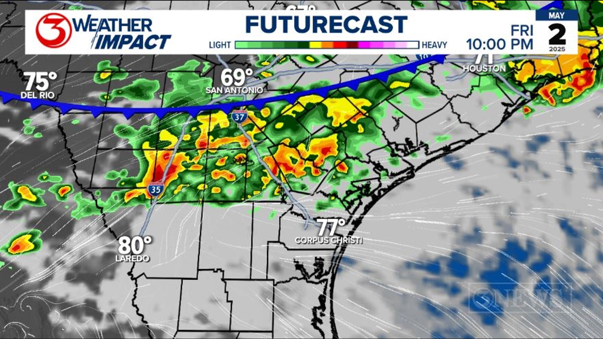 Weather Impact Alert Tonight: Strong to severe thunderstorms possible ...