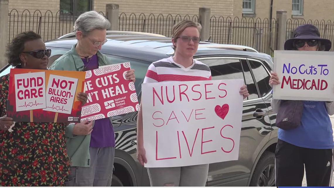 Nurses rally in Corpus Christi against Medicaid cuts in Federal Budget Bill