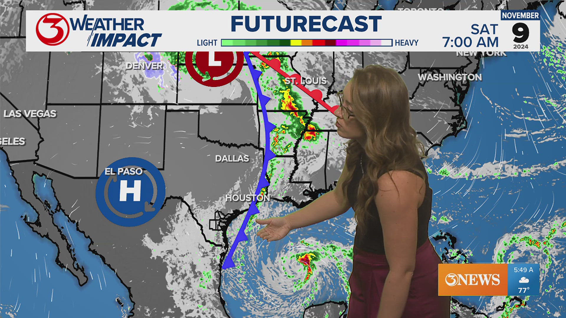 That cold front is expected to stall over the Coastal Bend as we head into the weekend.