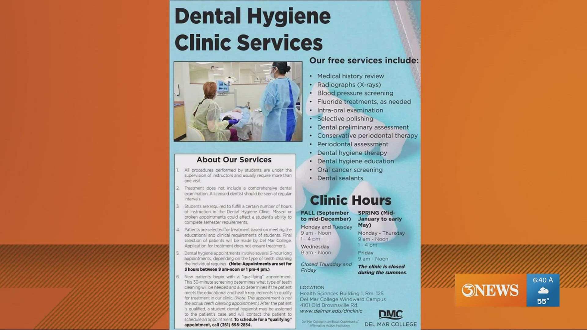 Here's how you can sign up for Del Mar College's free dental clinic