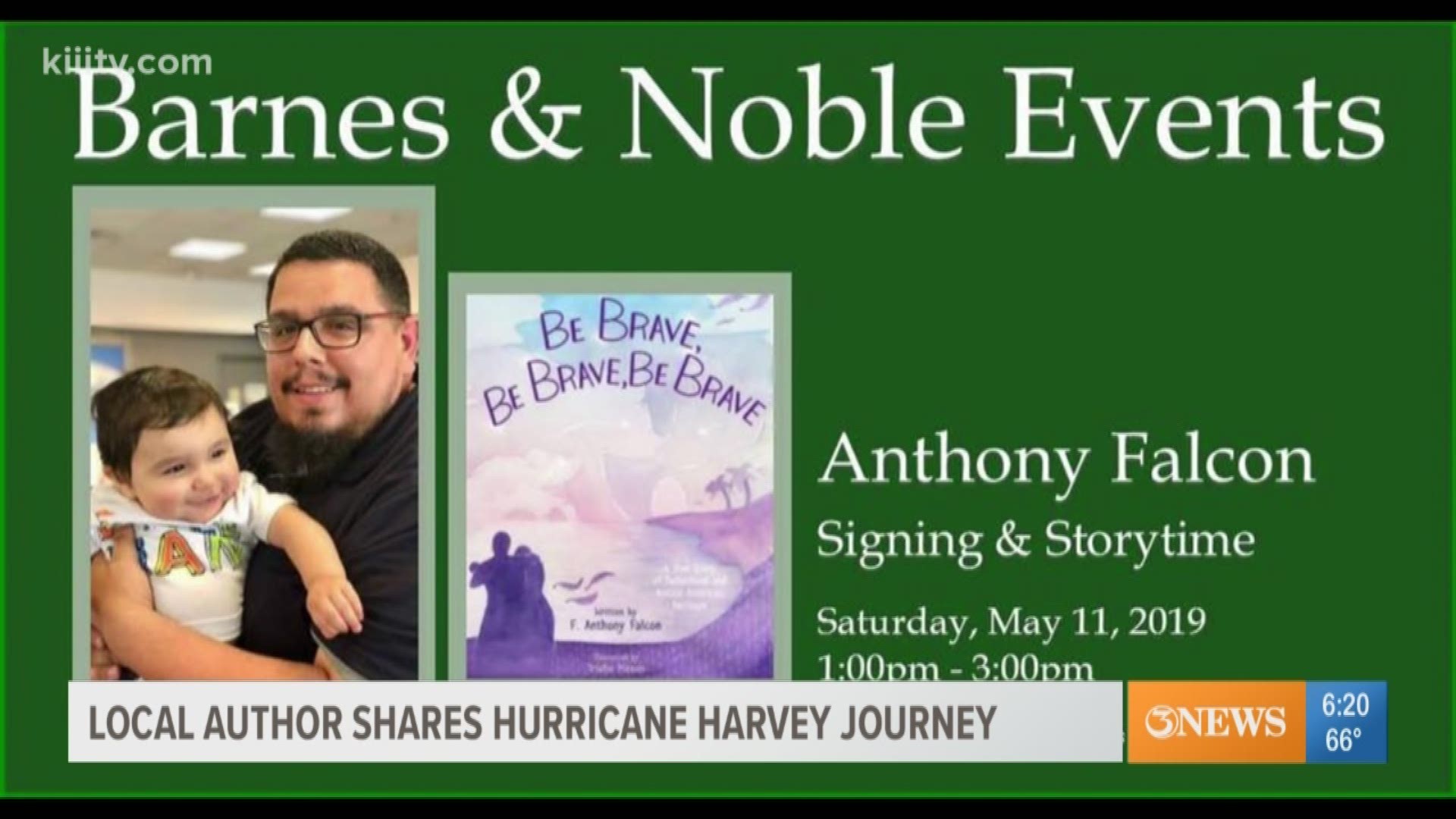 The Corpus Christi author of "Be brave, Be brave, Be brave" shares how he was inspired to write a children's book after hurricane Harvey.