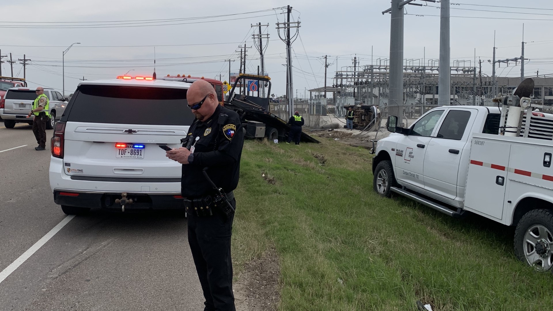 Police arrested a man after a chase began in Aransas Pass.