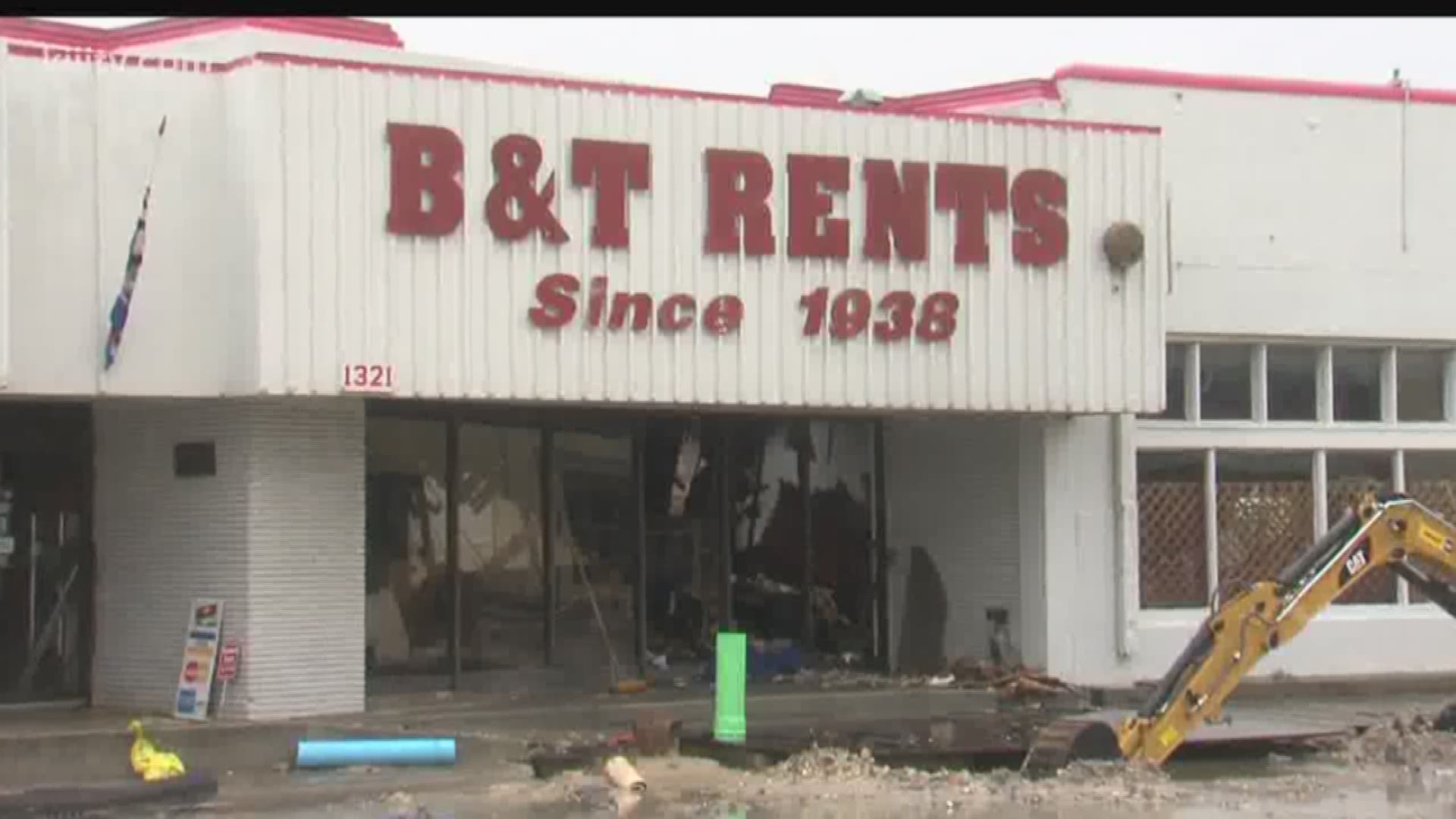 The business did suffer severe water damage to other parts of the building.