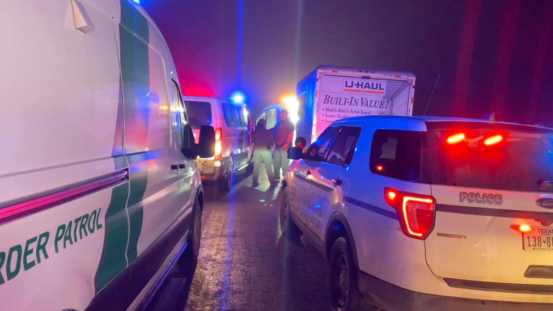Migrants found in UHaul in South Texas
